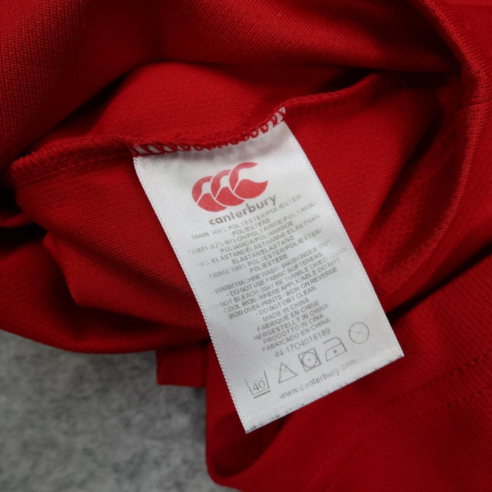 England Rugby Shirt Mens Large Red Rugby Union Canterbury O2 Away Jersey photo 12