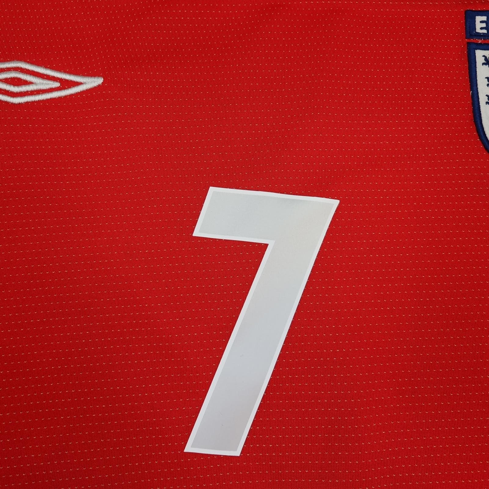 Vintage England Away Shirt Mens 2XL Red 2004 2006 Football Umbro Beckham 7 photo 7