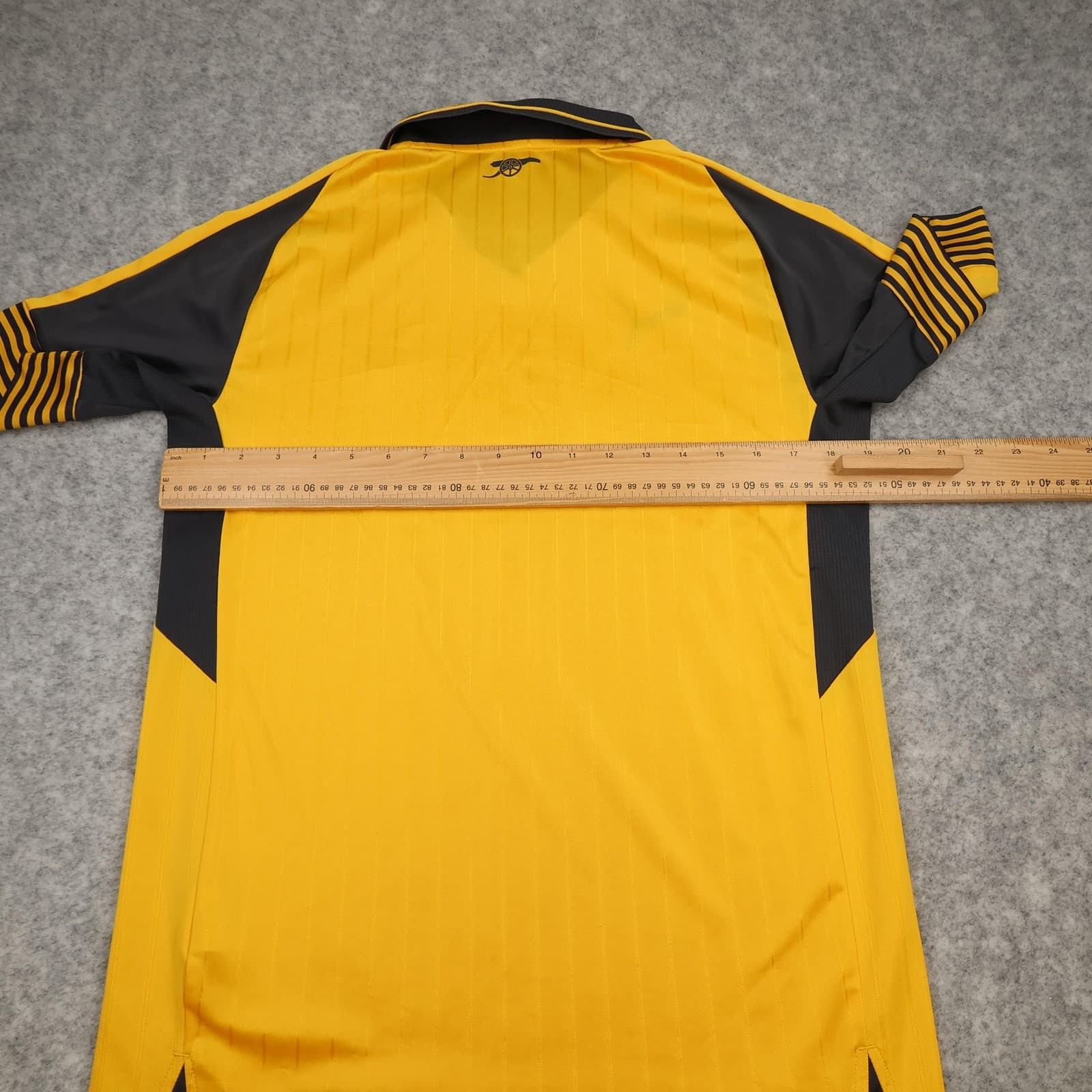 Arsenal Away Shirt Mens Small Yellow 2016 2017 Football Soccer Puma Jersey photo 9