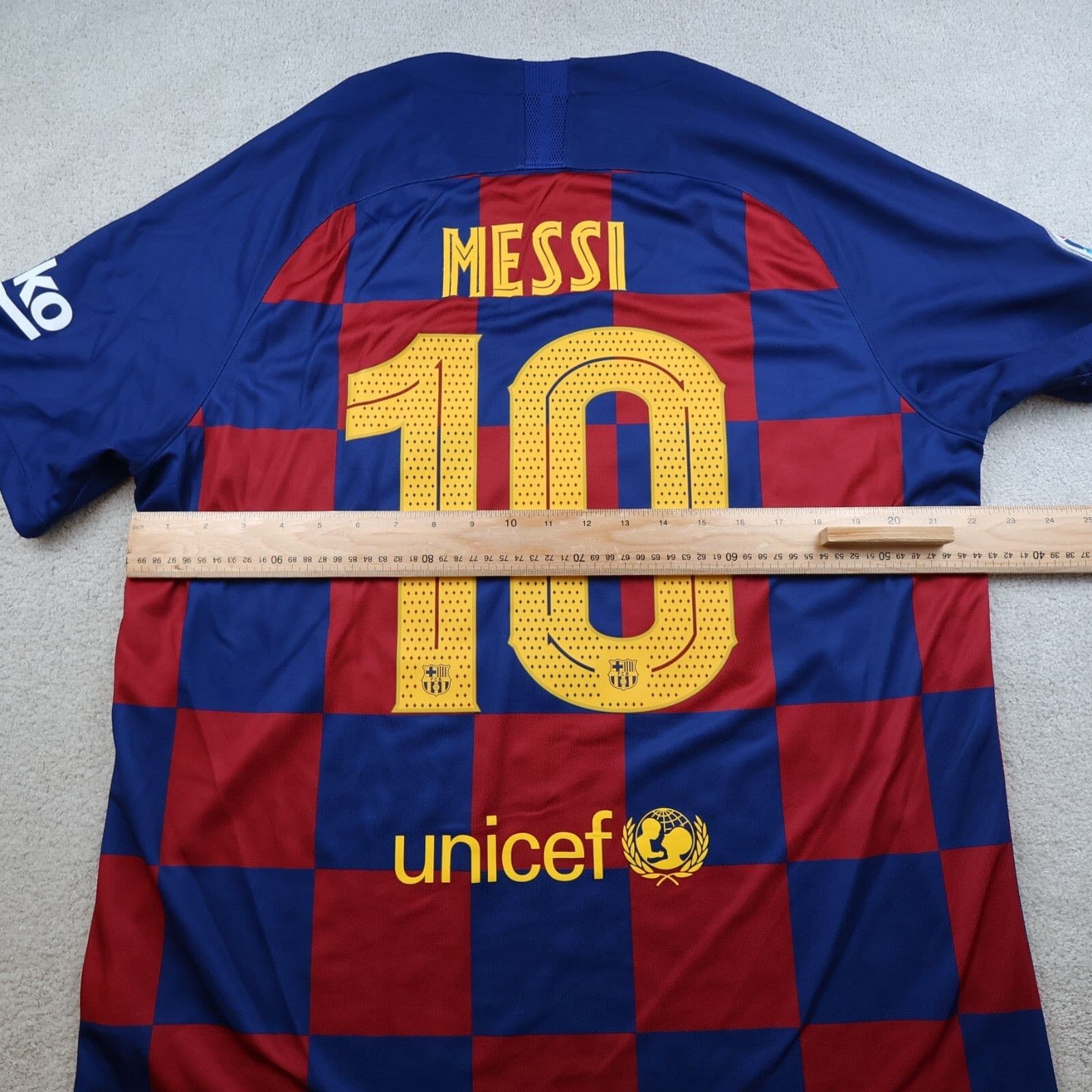 Barcelona Shirt Extra Large Home Kit 2019 2020 Nike Jersey Lionel Messi Soccer photo 8