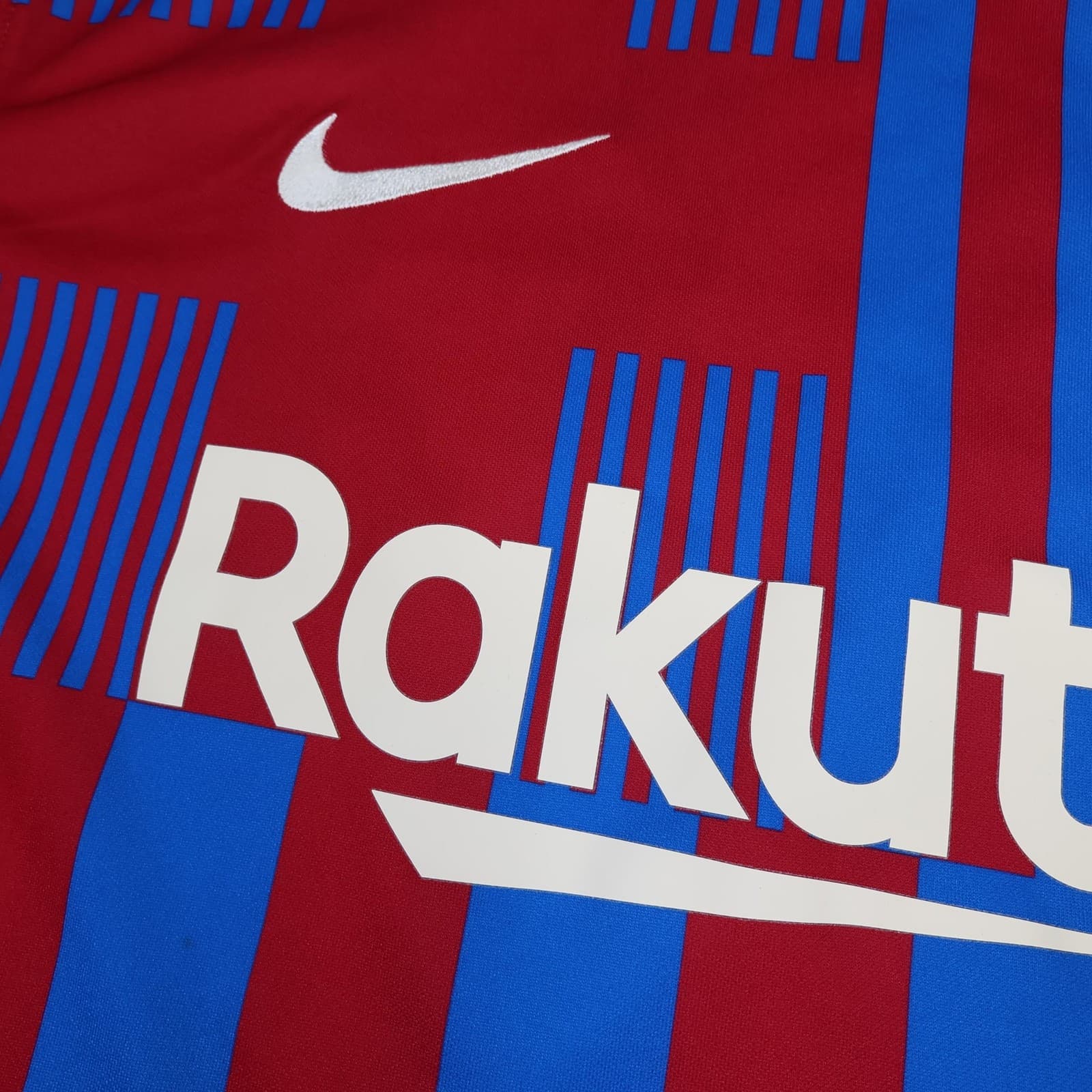 Barcelona Shirt Mens XL Red Blue Home 2021 2022 Football Nike Soccer Jersey photo 4