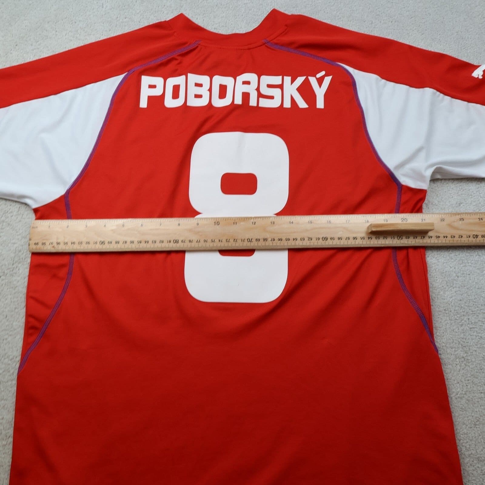 Czech Republic Football Shirt Large Red Home Kit 2003 2004 Jersey Karel Poborsky photo 10