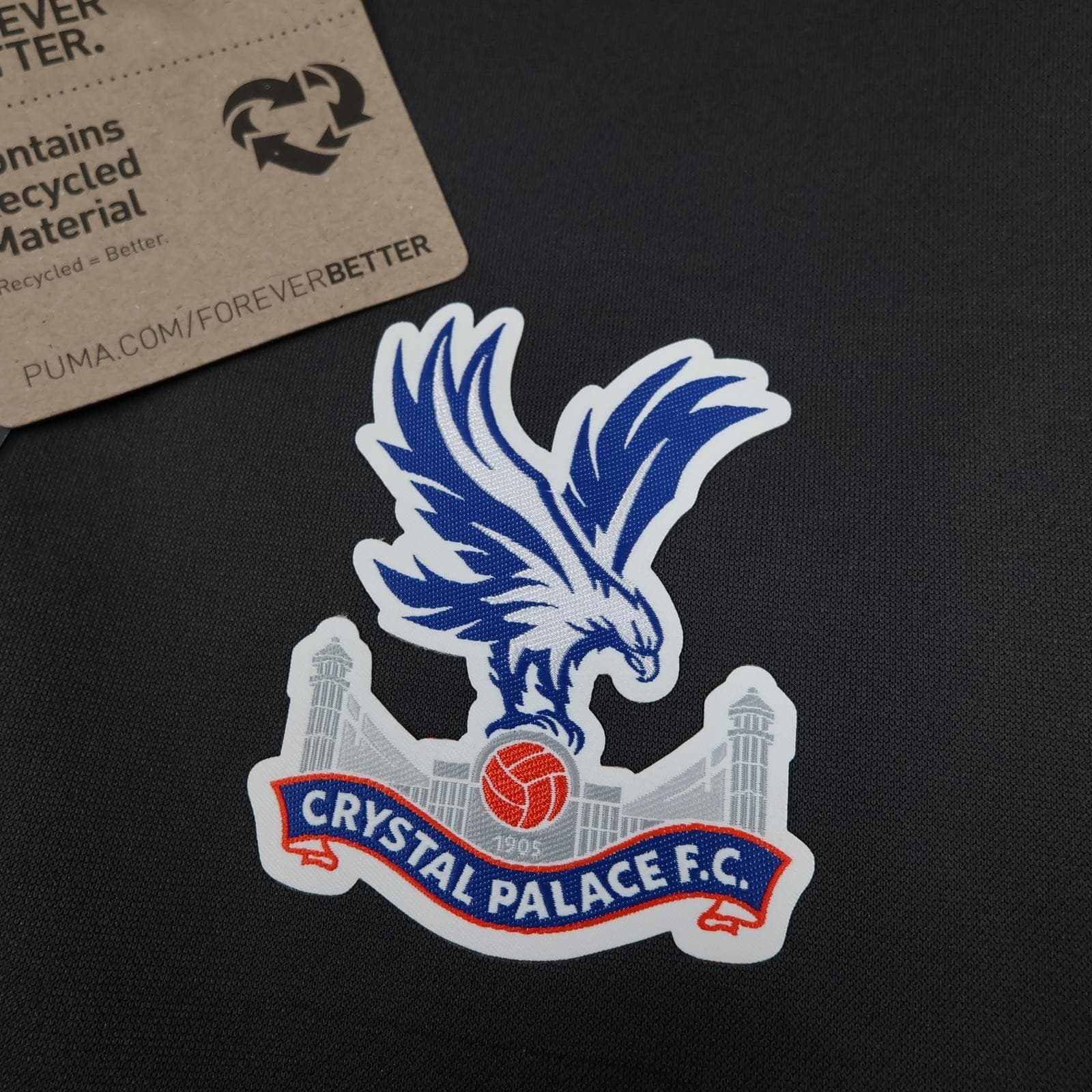 Crystal Palace Training Top Mens Medium Grey EPL Football Puma 2021 2022 1/4 Zip photo 3