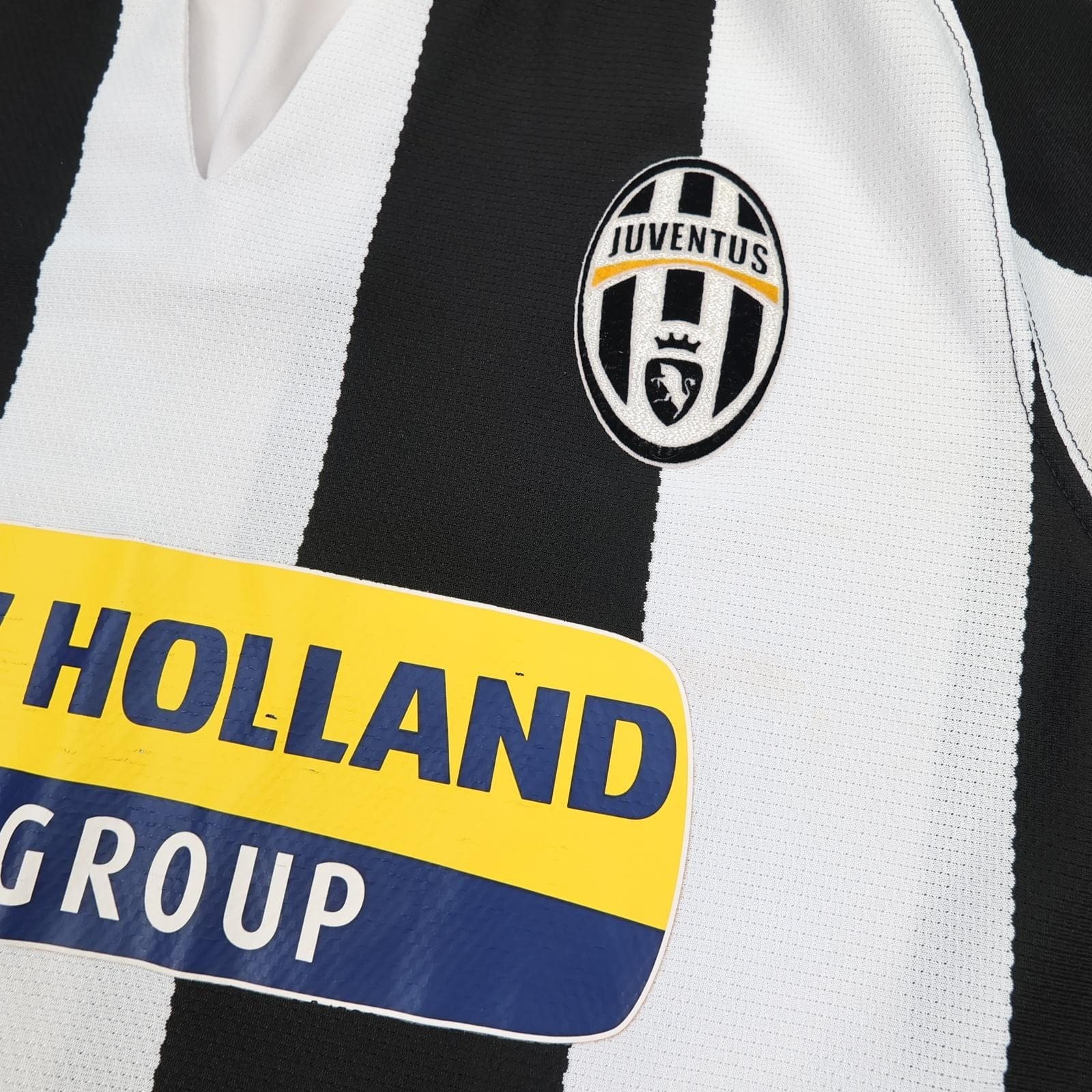Juventus Shirt Mens Medium Black Home 2007 2008 Nike New Holland Soccer Jersey photo 5