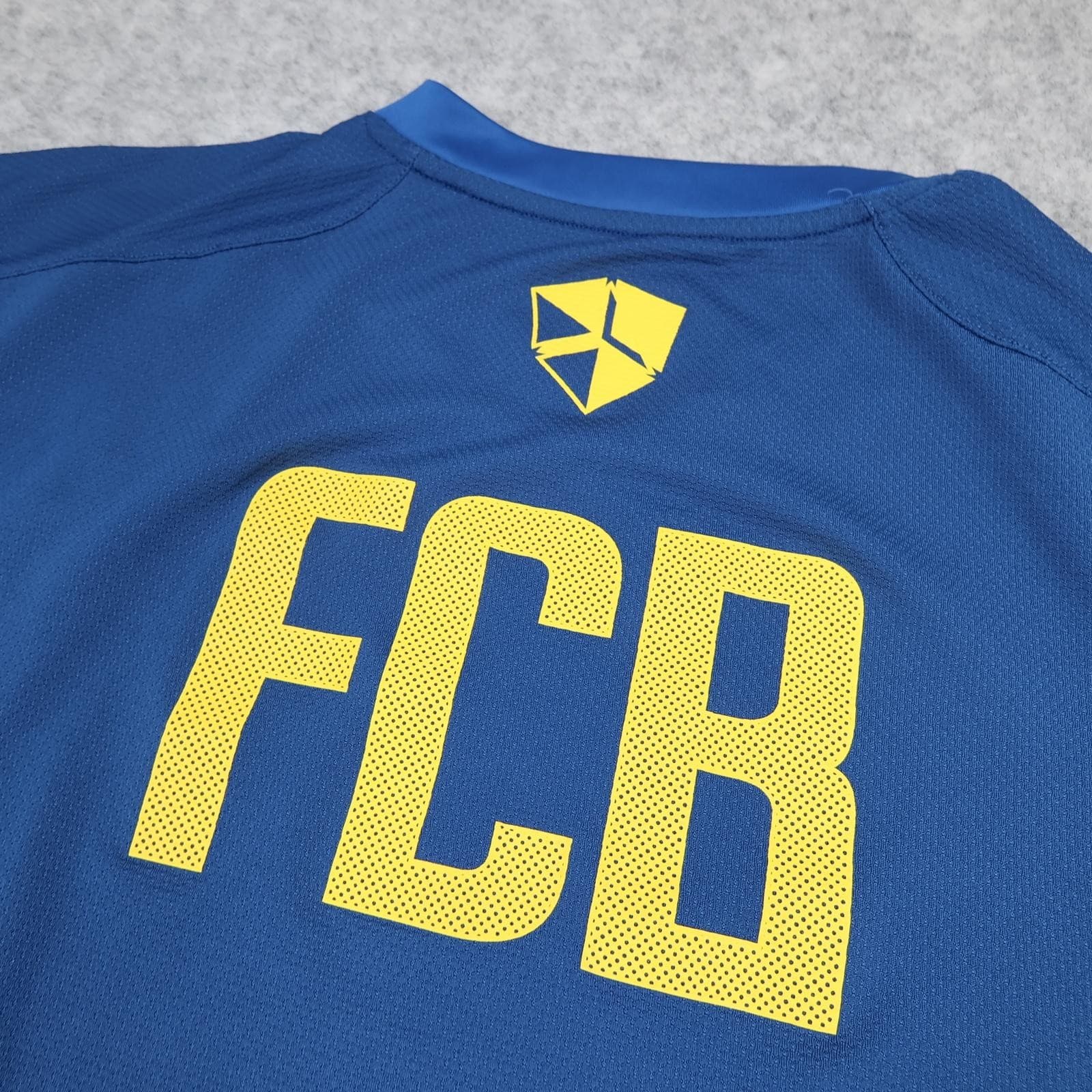 Barcelona Training Shirt Mens Medium Blue 2012 2013 Football Nike Soccer Jersey photo 11