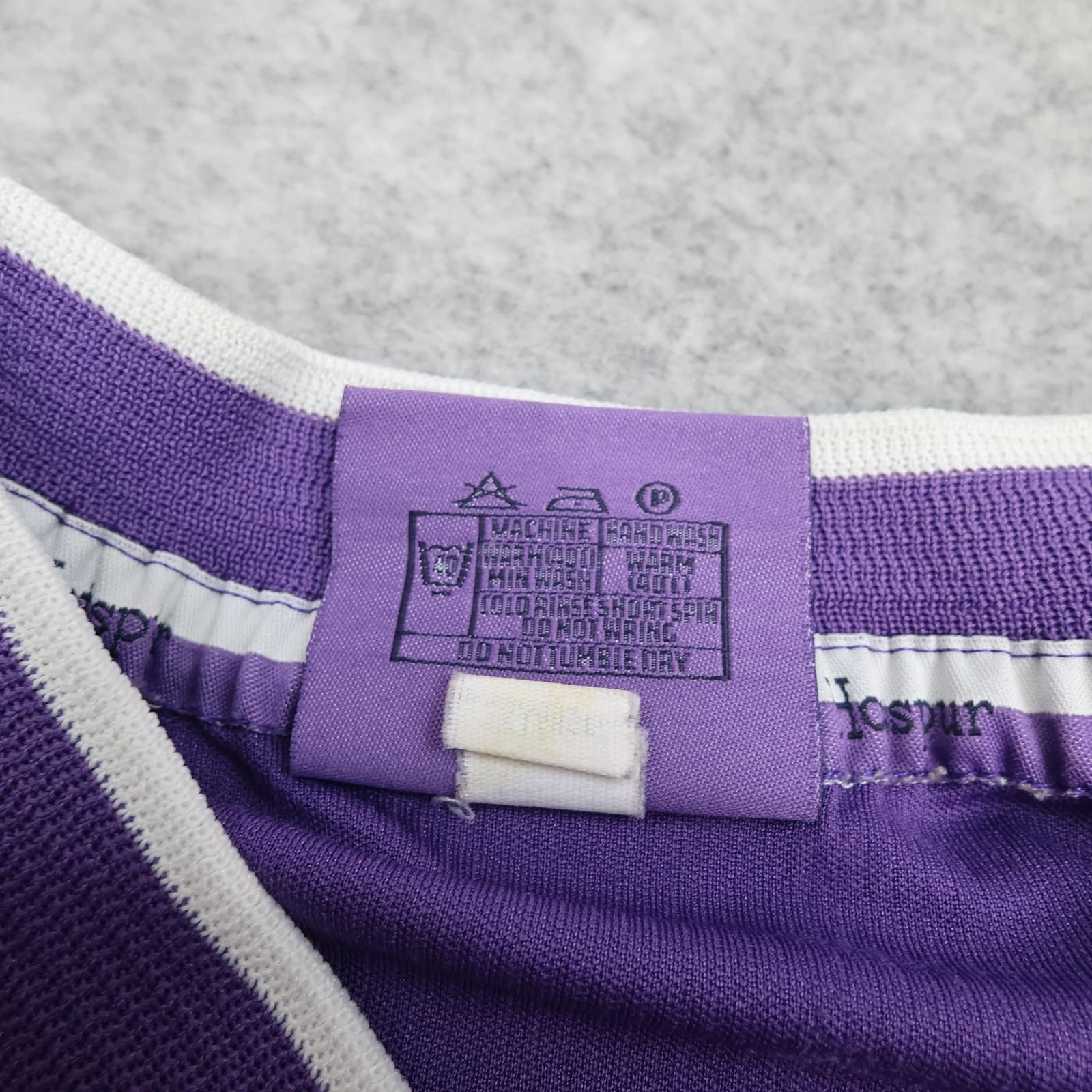 Vintage Tottenham Hotspur Shirt Mens XL Purple Away 1998 1999 Football Pony HP photo 9