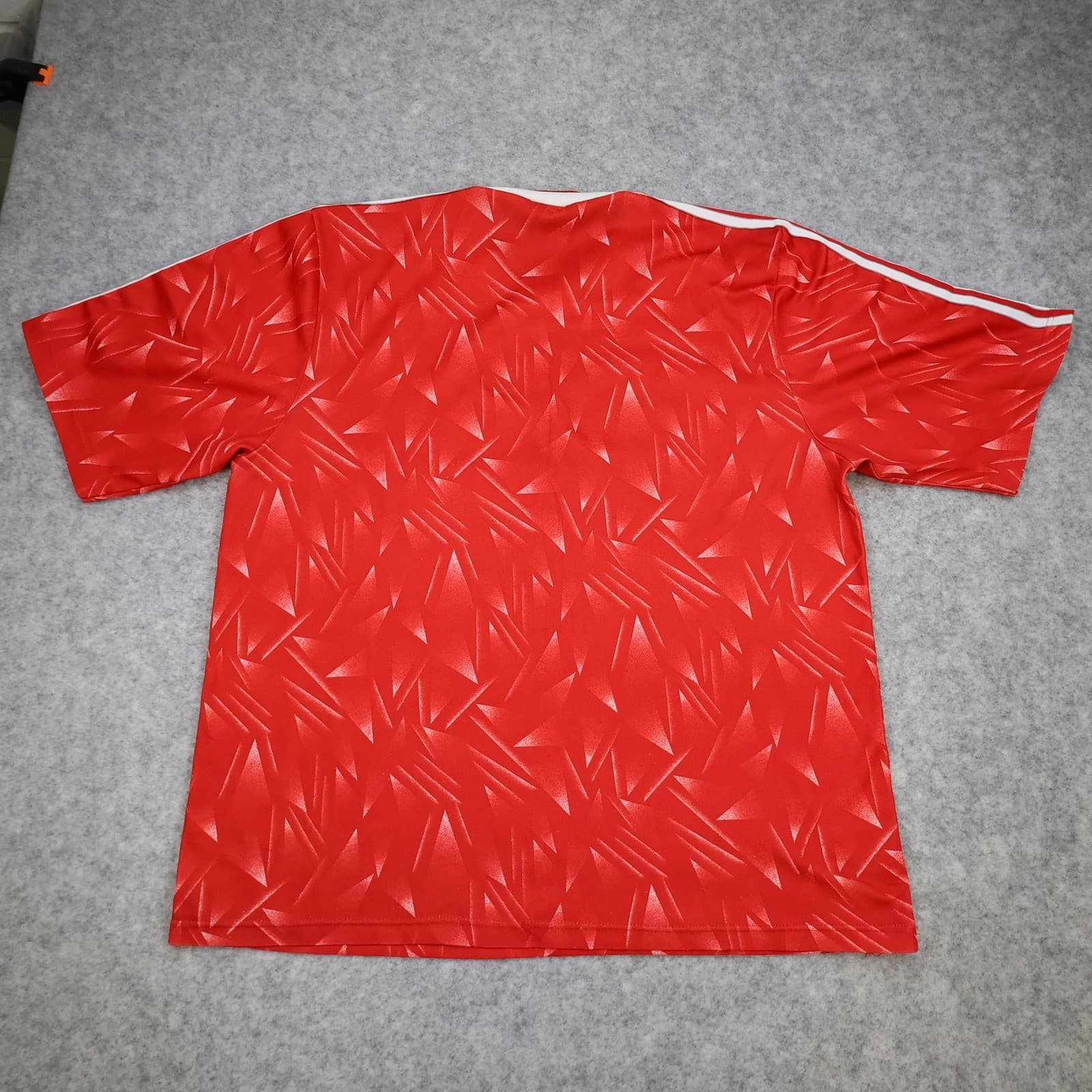 Liverpool Vintage Shirt Mens Large Red Home 1989 1991 Adidas Candy Soccer Jersey photo 2