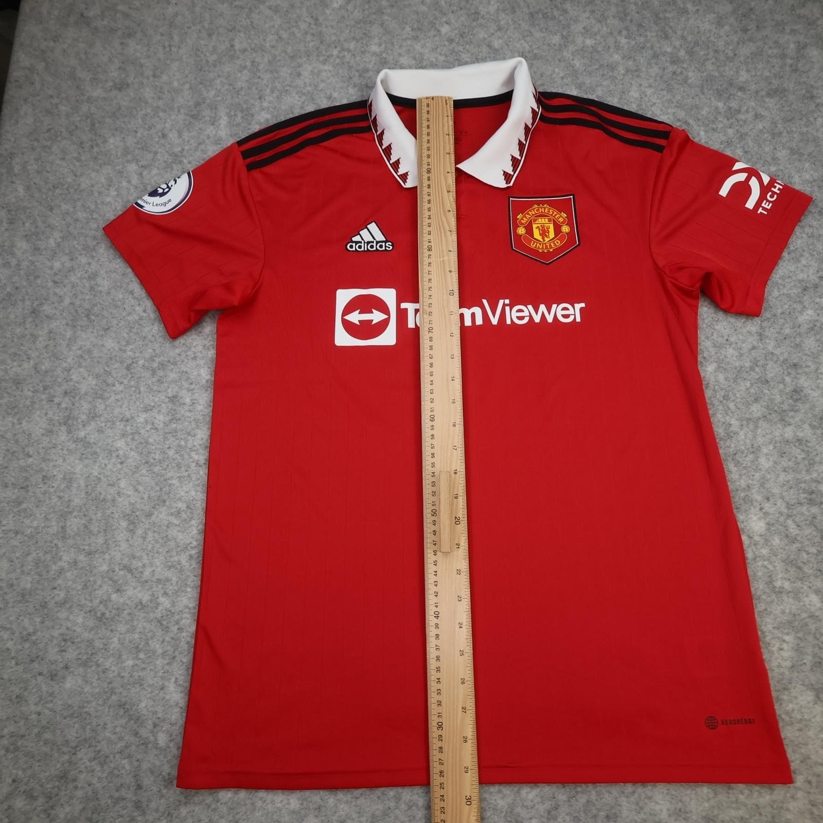 Manchester United Shirt Mens Large Red Home 2022 2023 Football Adidas Eriksen 14 photo 14