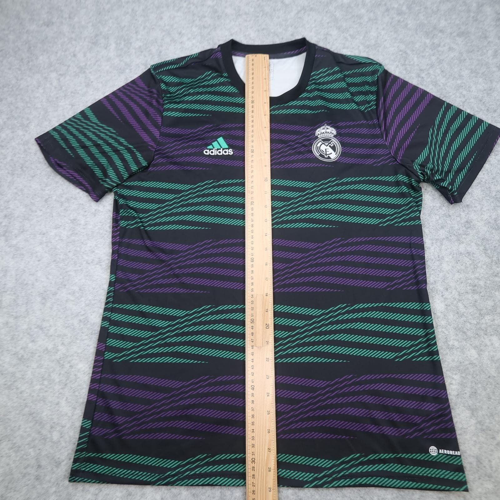Real Madrid Training Shirt Mens Large Black 2022 2023 Football Adidas AEROREADY photo 10