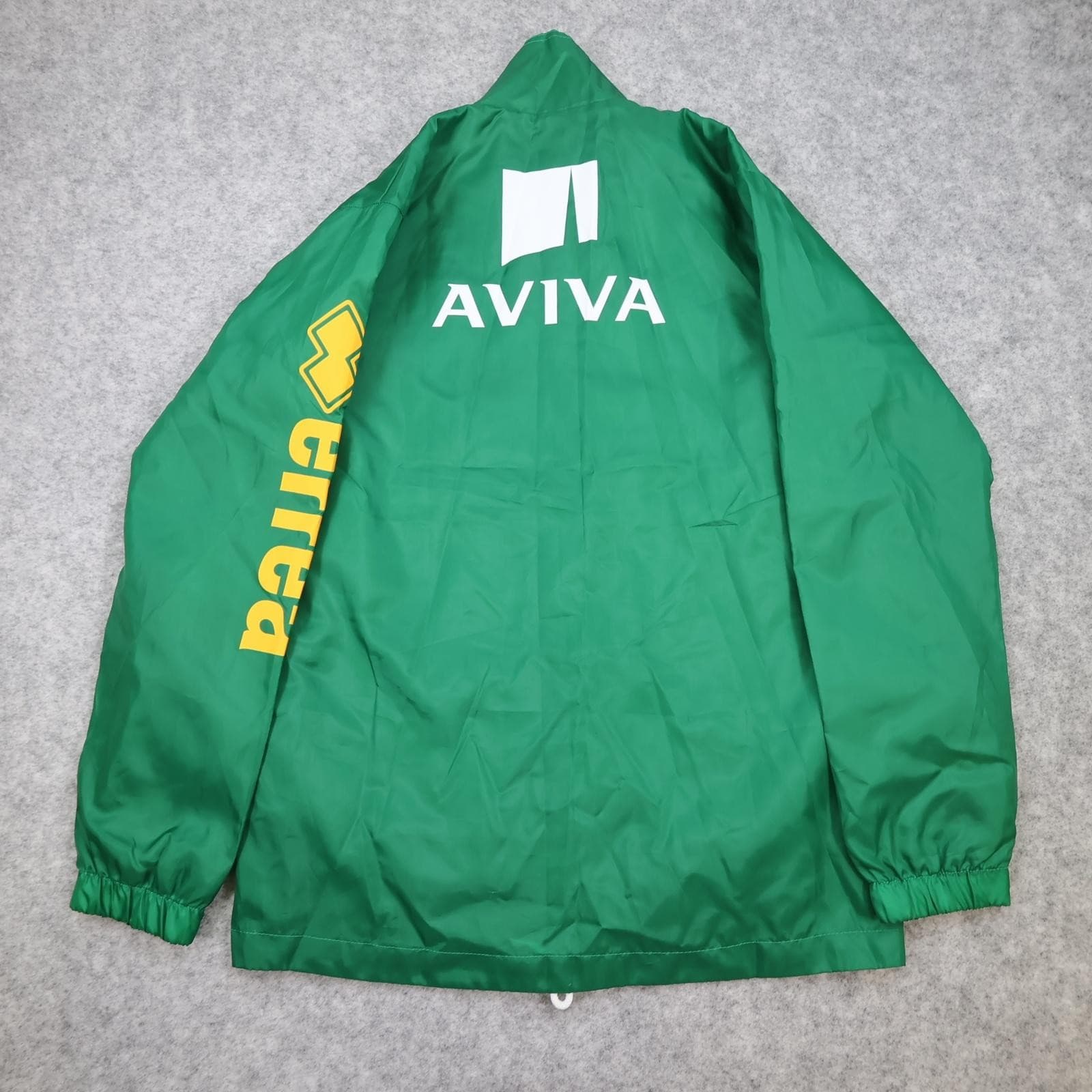 Norwich City Jacket Mens Small Green Yellow EFL Football Errea Aviva Training photo 9