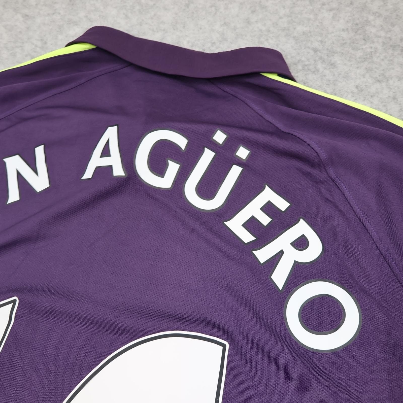 Manchester City Shirt Mens XL Purple 3rd Kit 2014 2015 Football Nike Aguero 16 photo 10