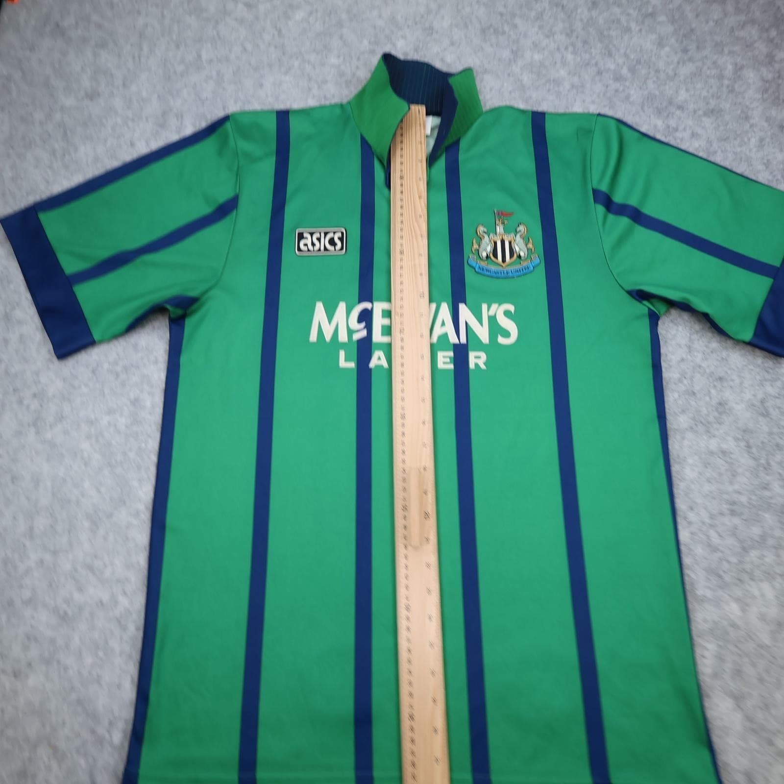 Vintage Newcastle United Shirt Mens Large Green 3rd Kit 1994 1995 Asics McEwan's photo 11