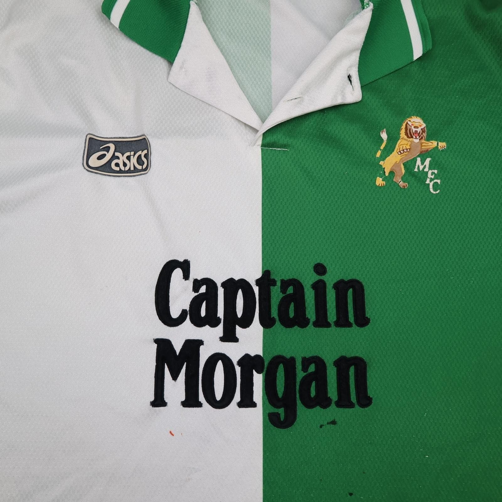 Vintage Millwall Shirt Mens 2XL Away 1995 1996 Asics Captain Morgan Jersey photo 3