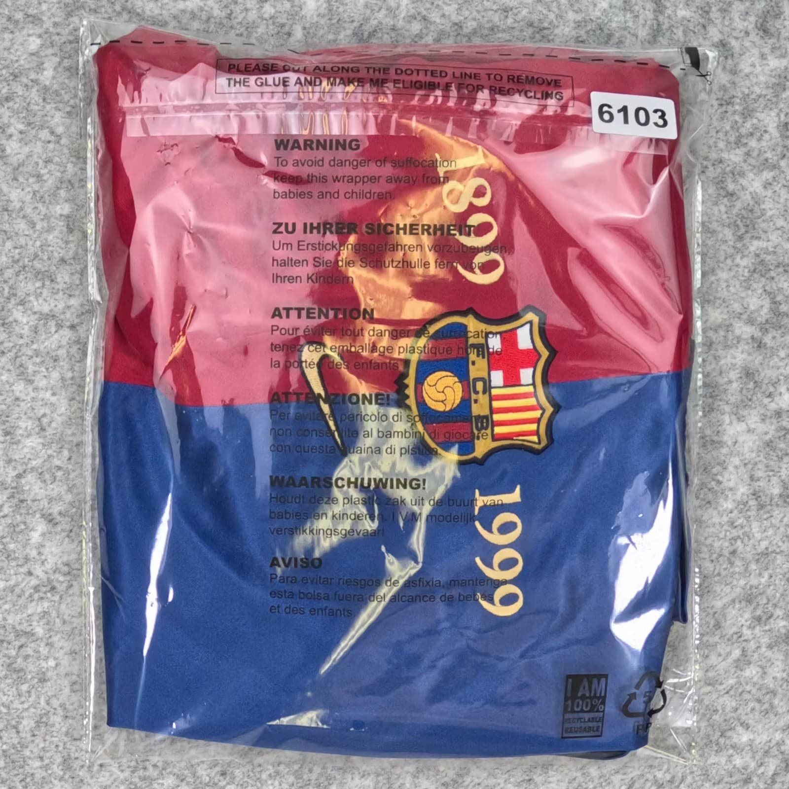Barcelona Football Shirt Extra Large Home 1999 00 Nike Rivaldo Centenary Jersey photo 7