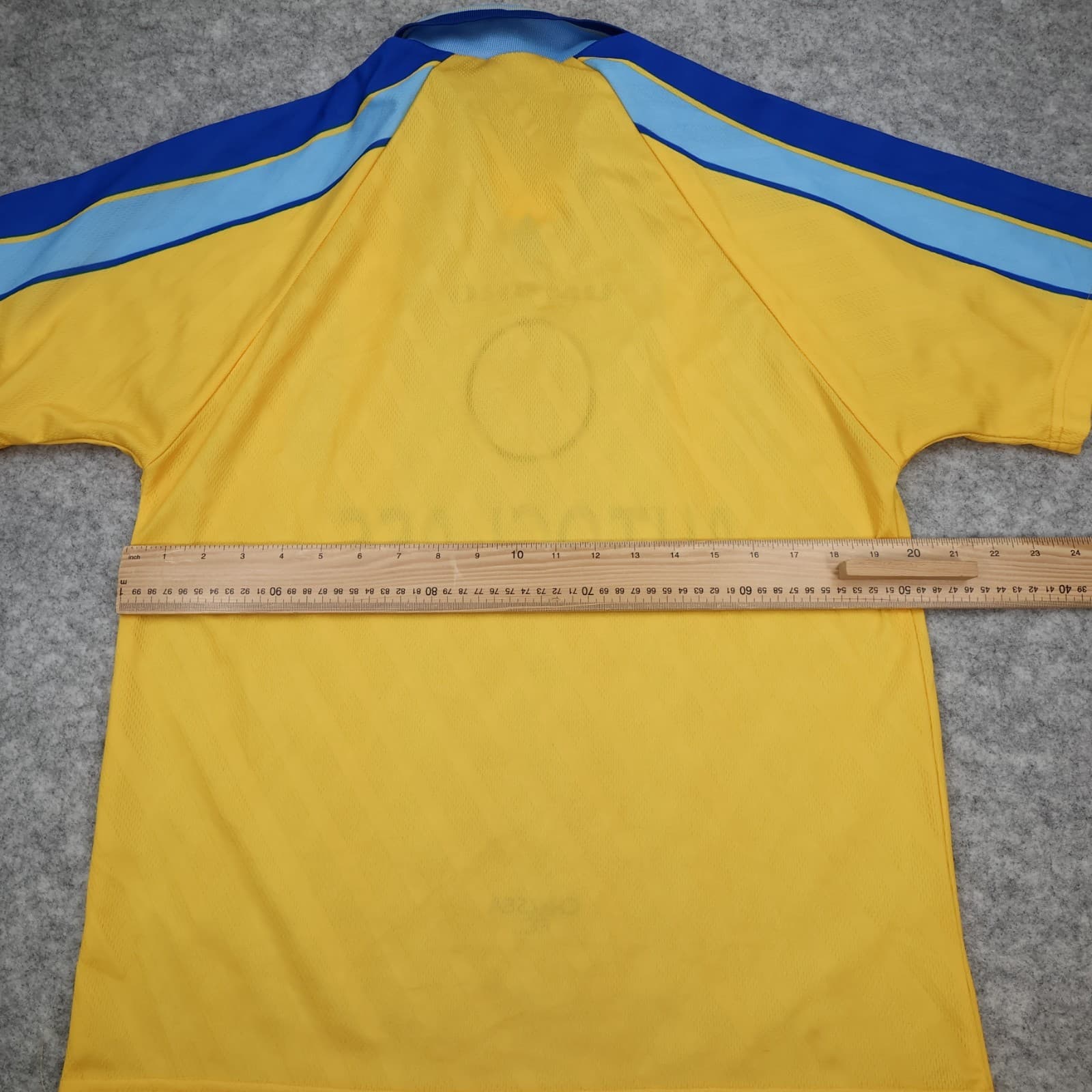 Vintage Chelsea Shirt Medium Yellow Away Kit 1997 1998 Autoglass Soccer Jersey photo 7
