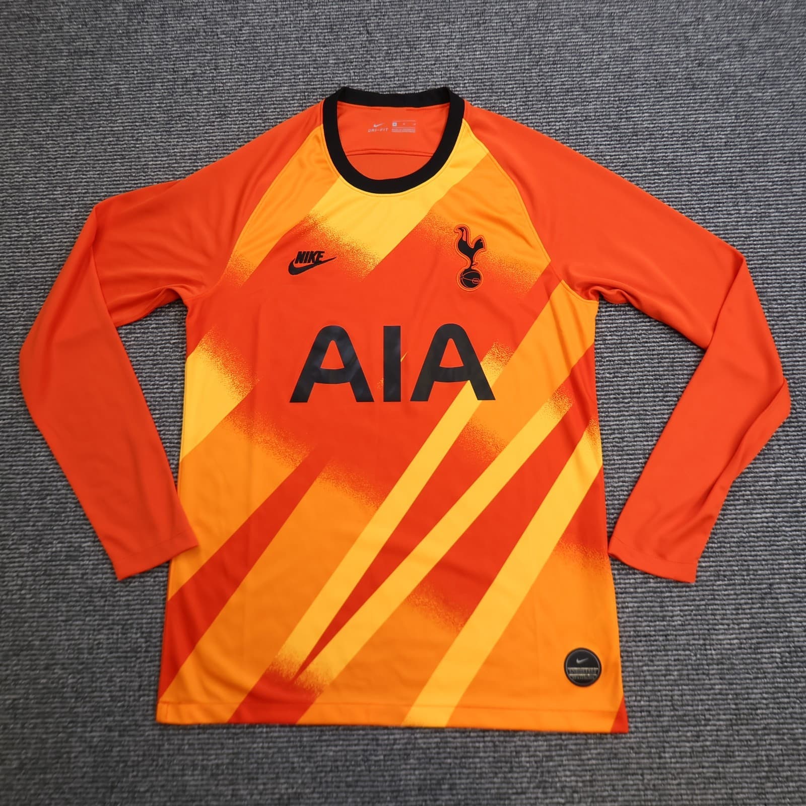 Tottenham Hotspur Shirt Medium Orange GoalKeeper Kit 2019 2020 Nike Spurs Jersey
