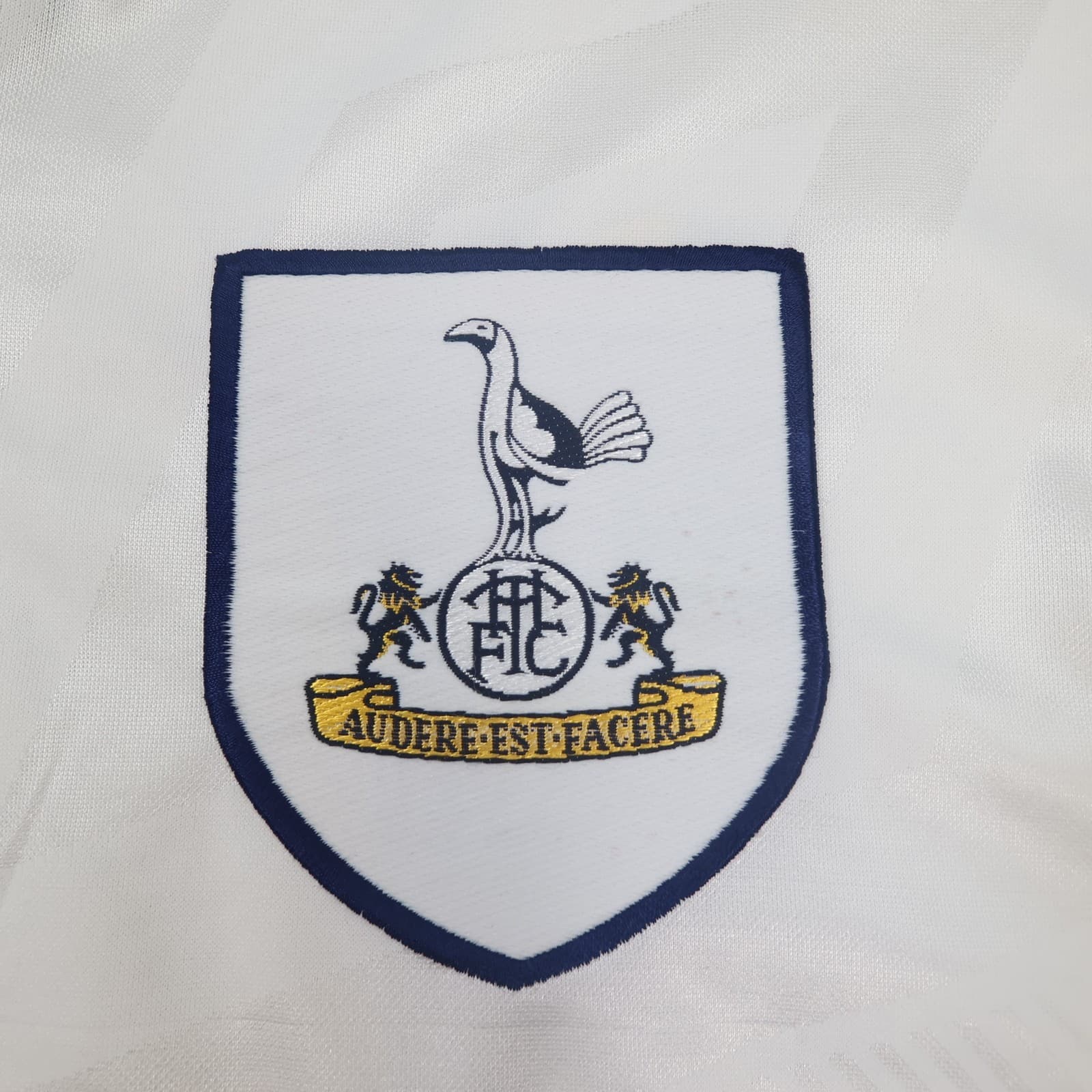 Vintage Tottenham Hotspur Shirt Medium White Home Kit 1993 1995 Soccer Jersey photo 5