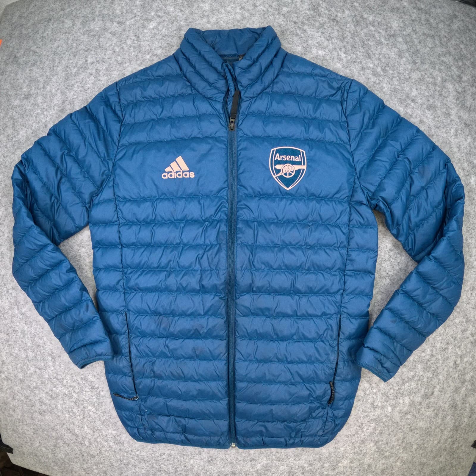 Arsenal Jacket Extra Small Blue Arsenal Zip Football Men Down Padded