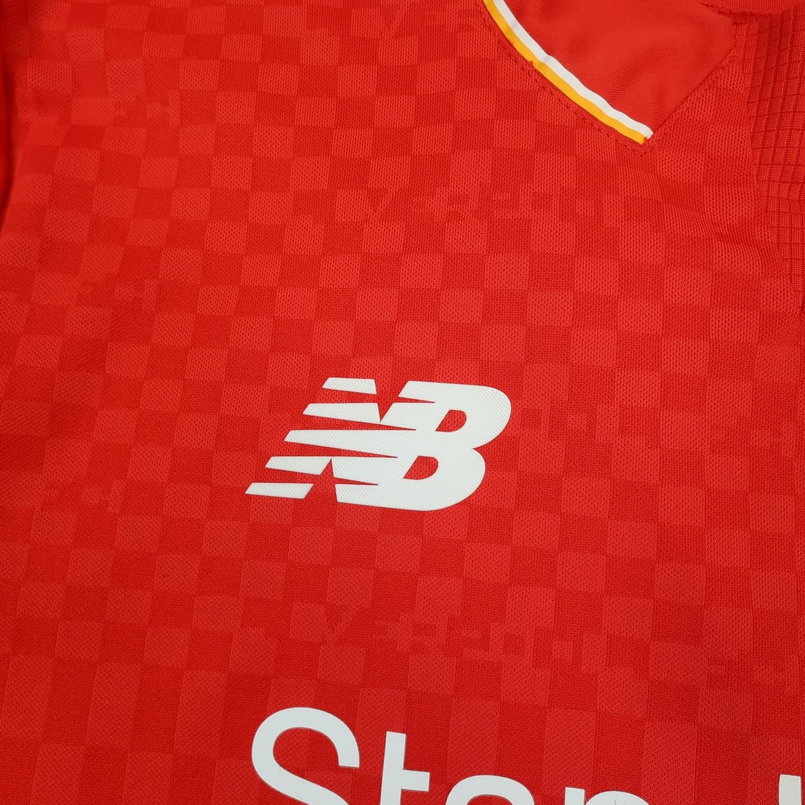 Liverpool Shirt Mens Medium Home Kit 2015 2016 Red New Balance Joe Allen Soccer photo 9