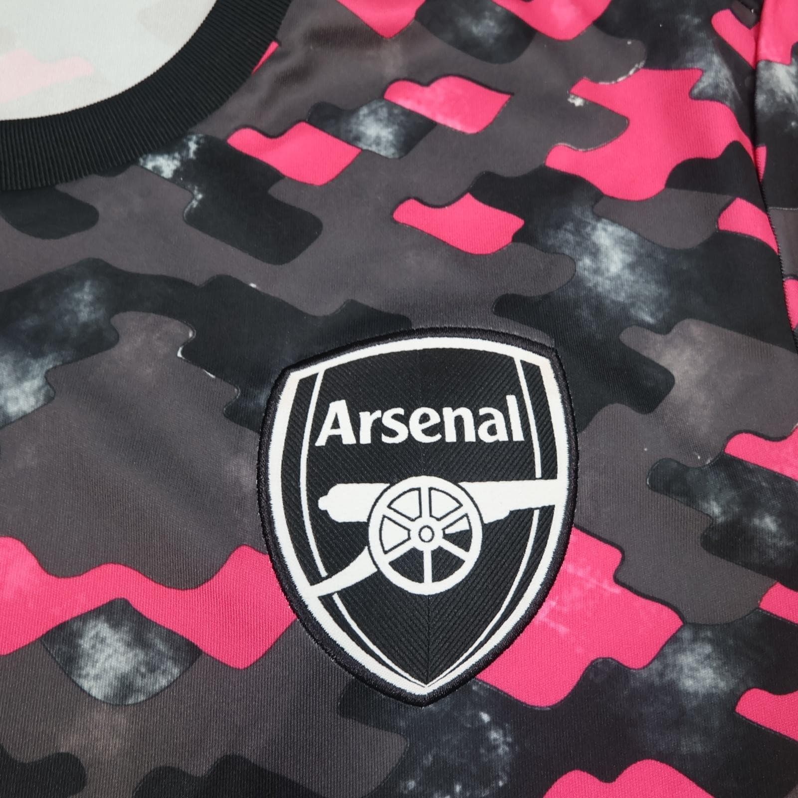 Arsenal Training Shirt Mens Large Black 2021 2022 EPL Football Adidas Jersey photo 4
