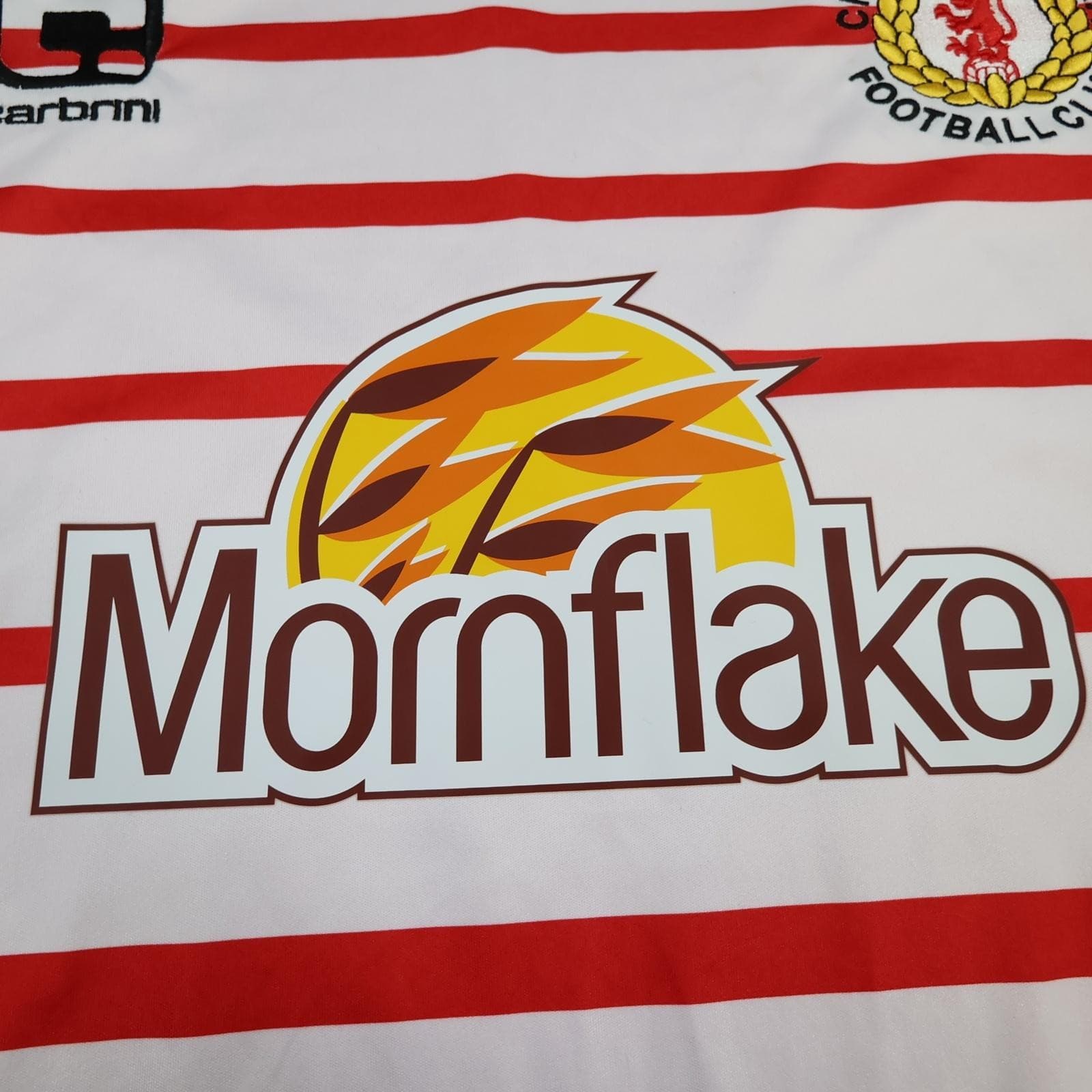Crewe Alexandra Shirt Mens Medium Red EFL 2016 2017 Carbrini Mornflake Jersey photo 7