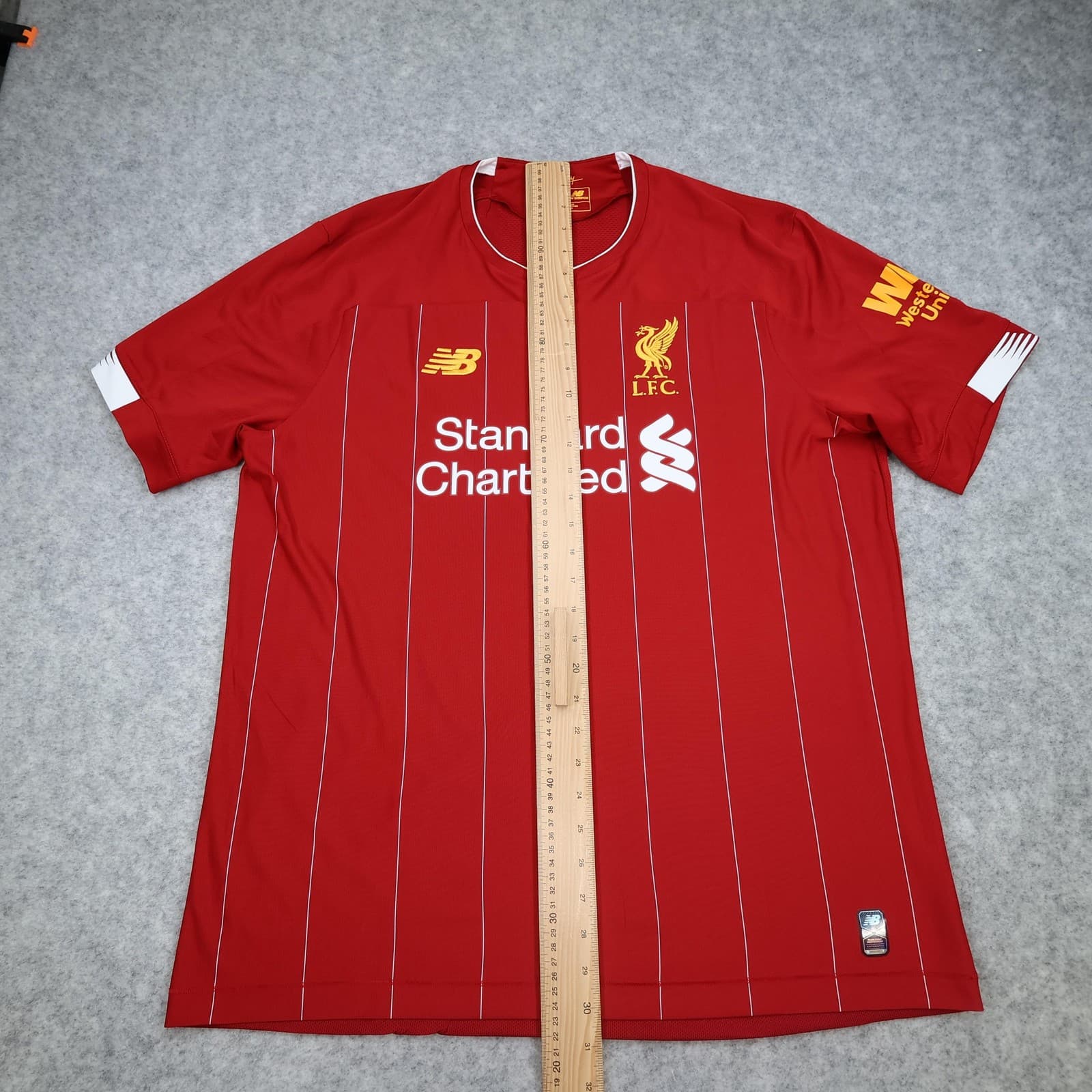 Liverpool Shirt Mens XL Red Home 2019 2020 New Balance Soccer Jersey photo 12