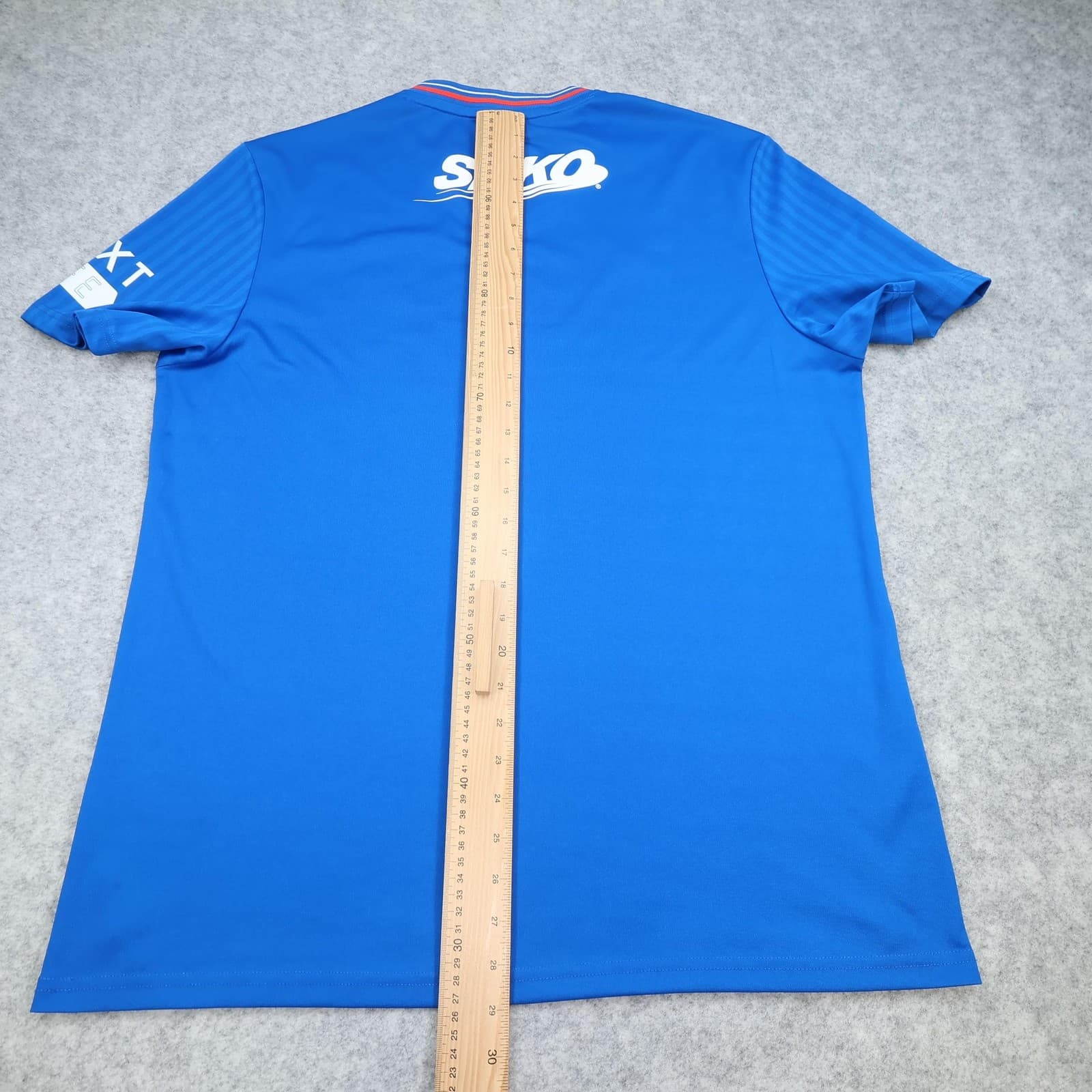 Rangers Shirt Mens XL Blue Home SPFL 2023 2024 Castore Unibet Soccer Jersey photo 12