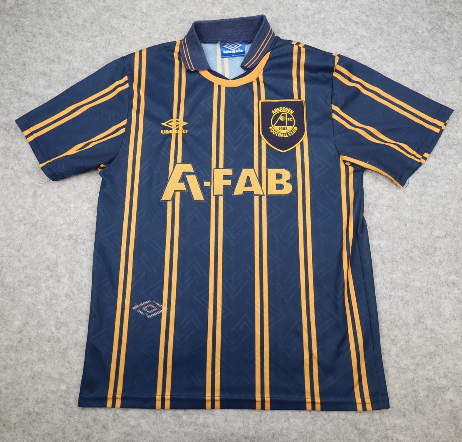 Vintage Aberdeen Football Shirt Medium Away Kit 1993 1994 Umbro Soccer Jersey