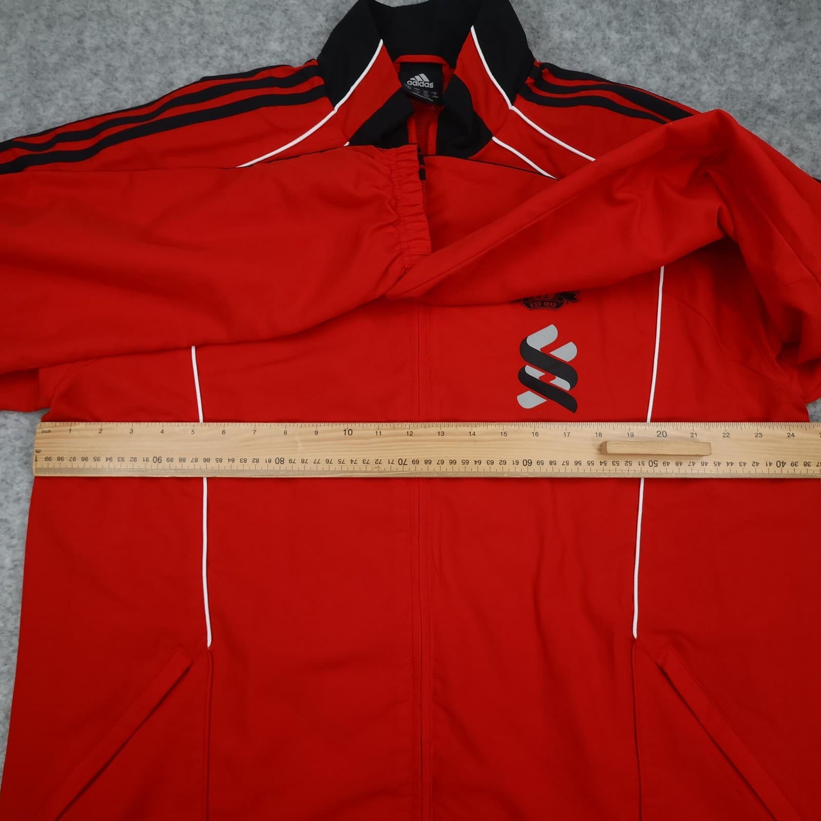 Liverpool Jacket Mens Extra Large Red 2010 2011 EPL Football Adidas Training photo 10