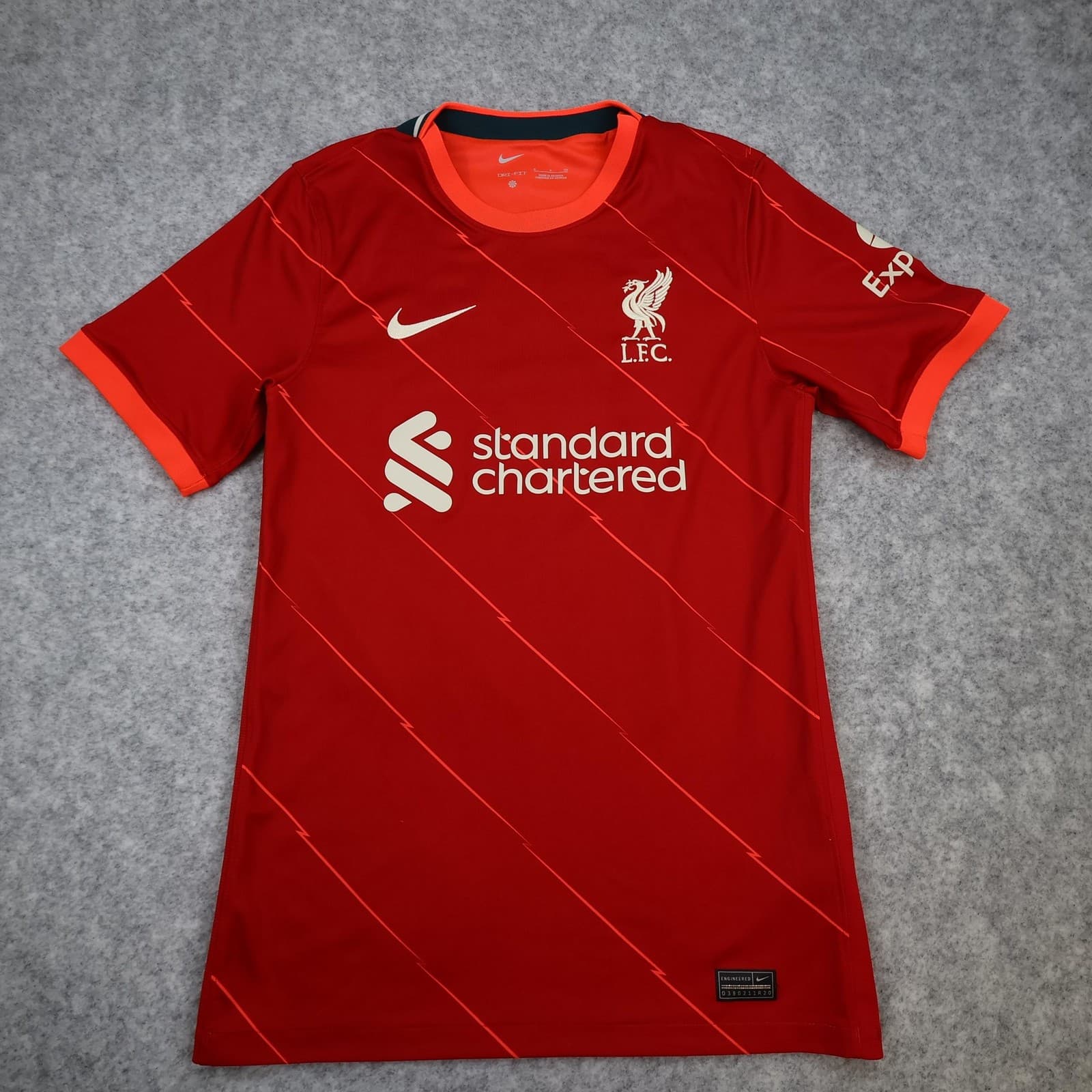 Liverpool Shirt Mens Small Red Home 2021 2022 Football Nike Virgil 4 Jersey photo 2