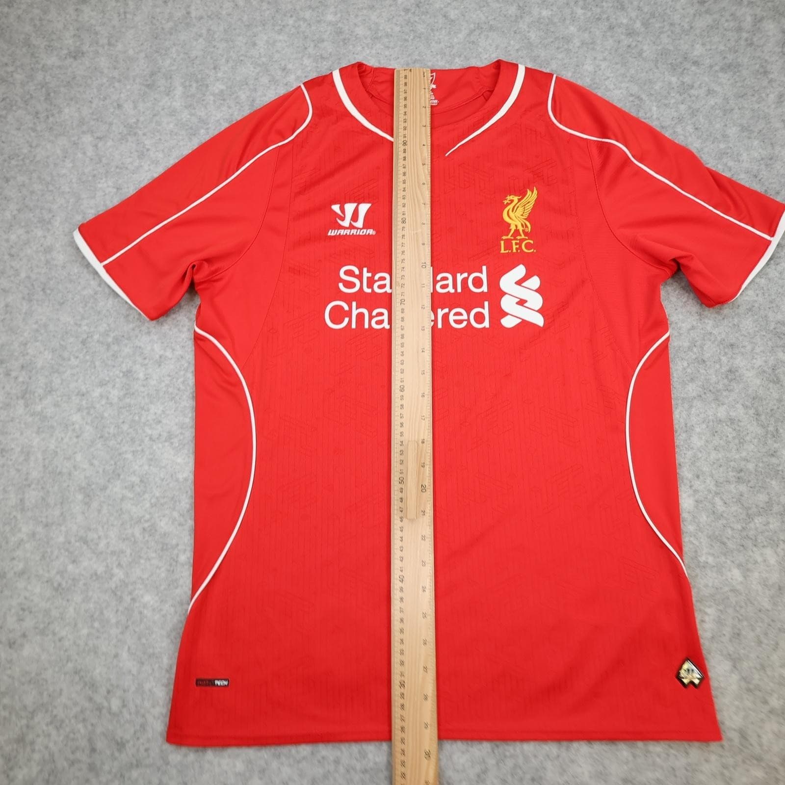 Liverpool Shirt Mens Large Red Home 2013 2014 EPL Football Warrior Gerrard 8 photo 12