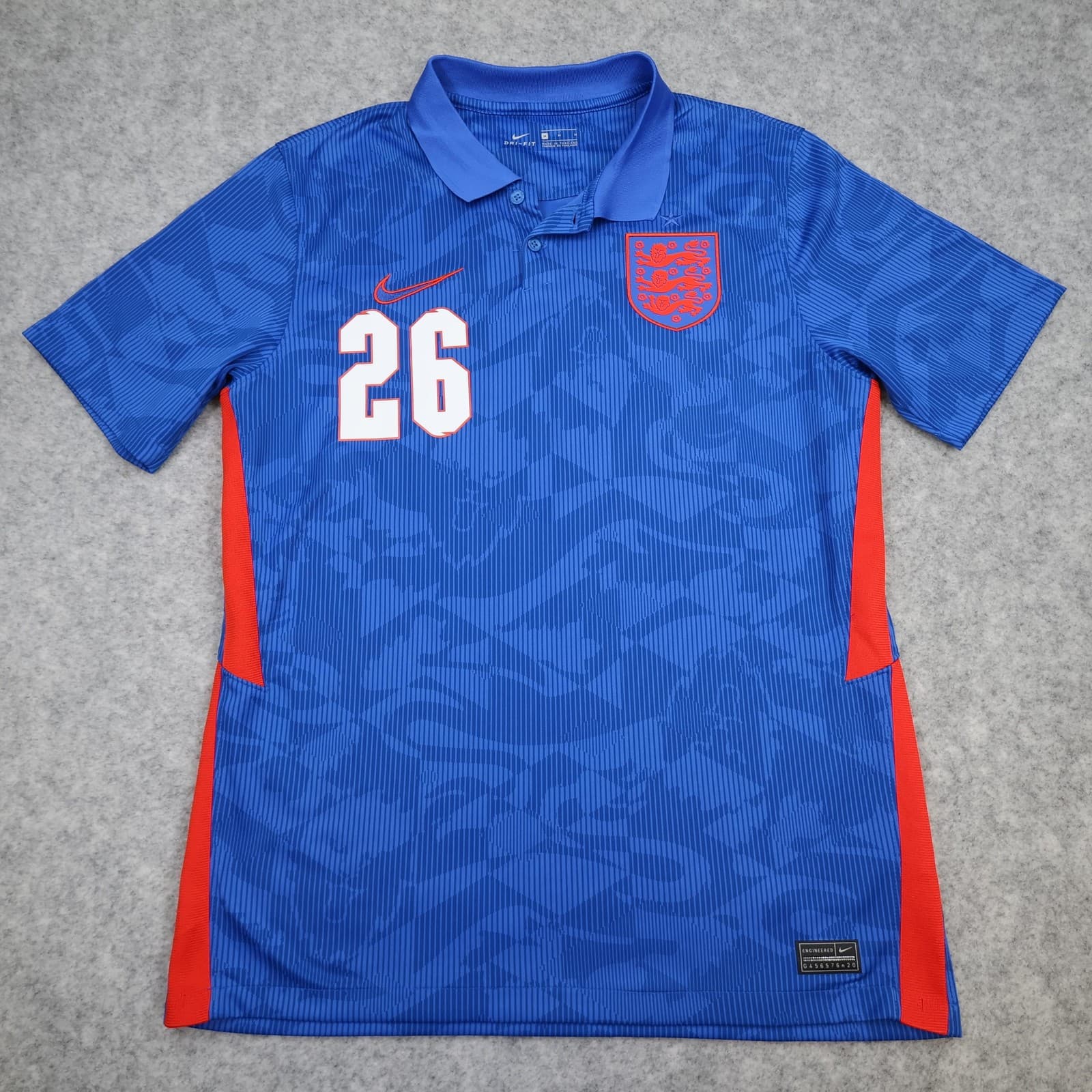 England Away Shirt Mens Medium Blue 2020 Football Nike Bellingham 26 Dri Fit photo 2