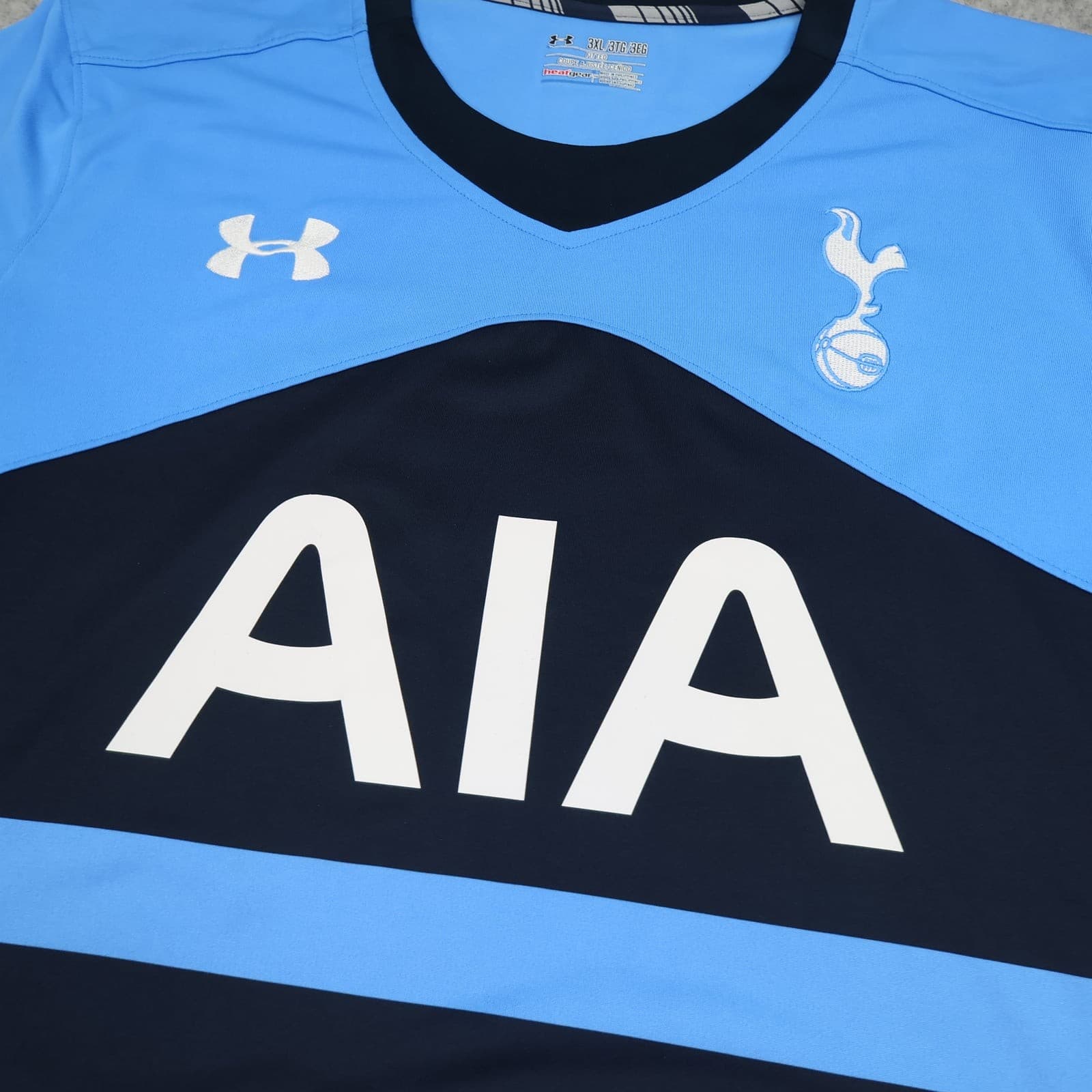 Tottenham Hotspur Football Shirt 3XL Blue Away 2015 2016 Under Armour Son 7 photo 3