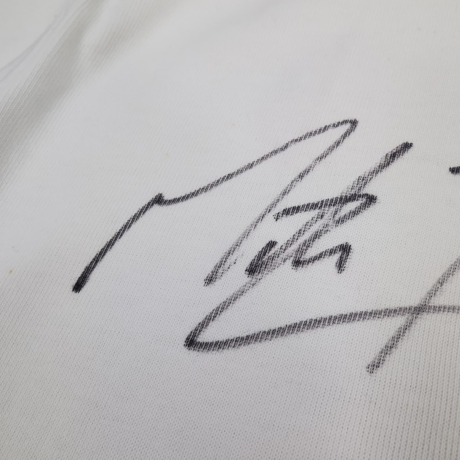 England Rugby Shirt Mens Large White Rugby Nike O2 Signed Jersey Martin Johnson photo 9
