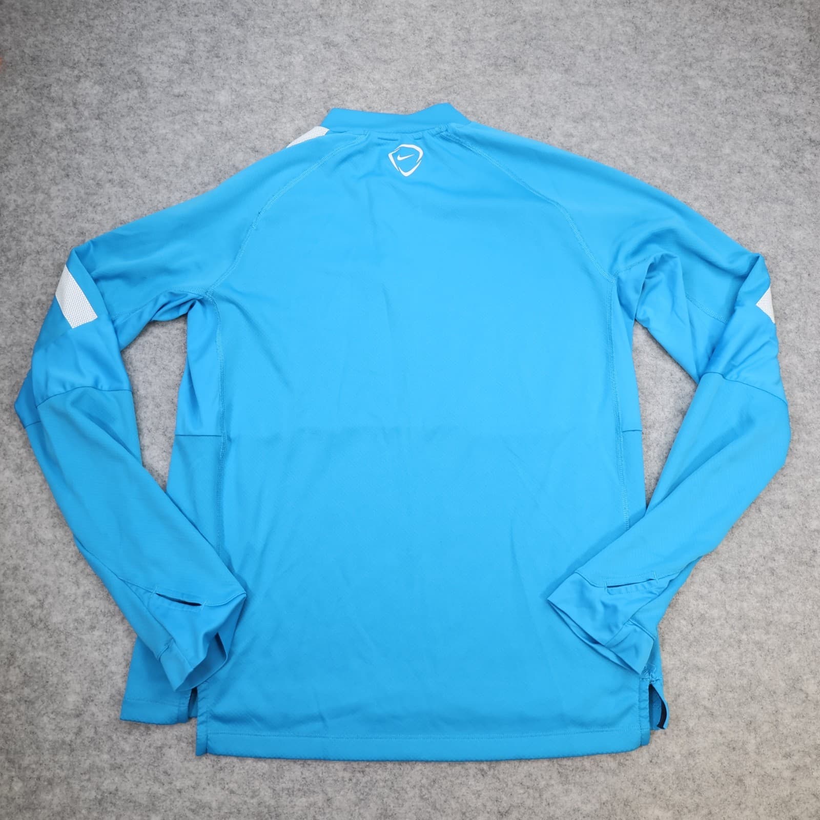 Manchester City Tracksuit Top Large Blue 2014 2015 1/4 Zip Nike Jacket MCFC photo 2