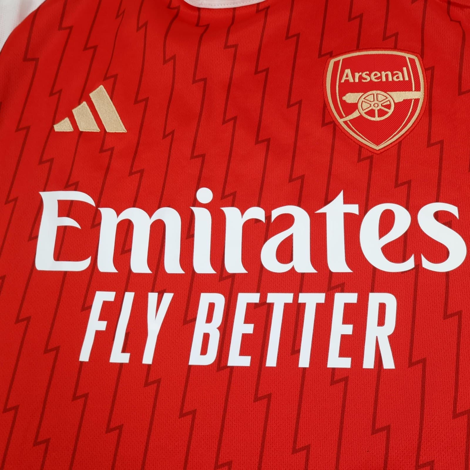 Arsenal Shirt Mens Medium Red Home 2023 2024 EPL Football Adidas Soccer Jersey photo 3