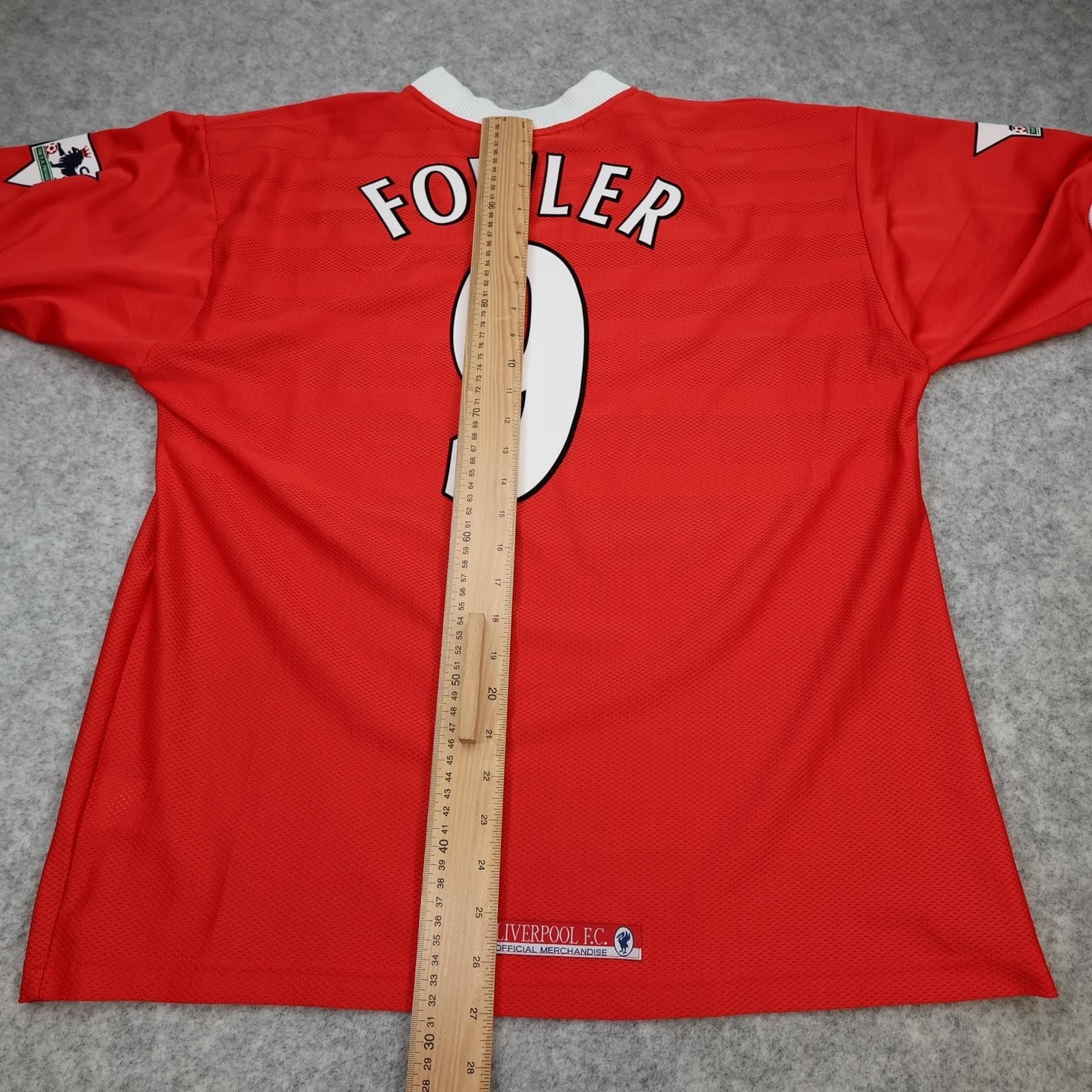Vintage Liverpool Shirt Mens Large Home 1998 1999 Reebok Fowler 9 Soccer Jersey photo 14