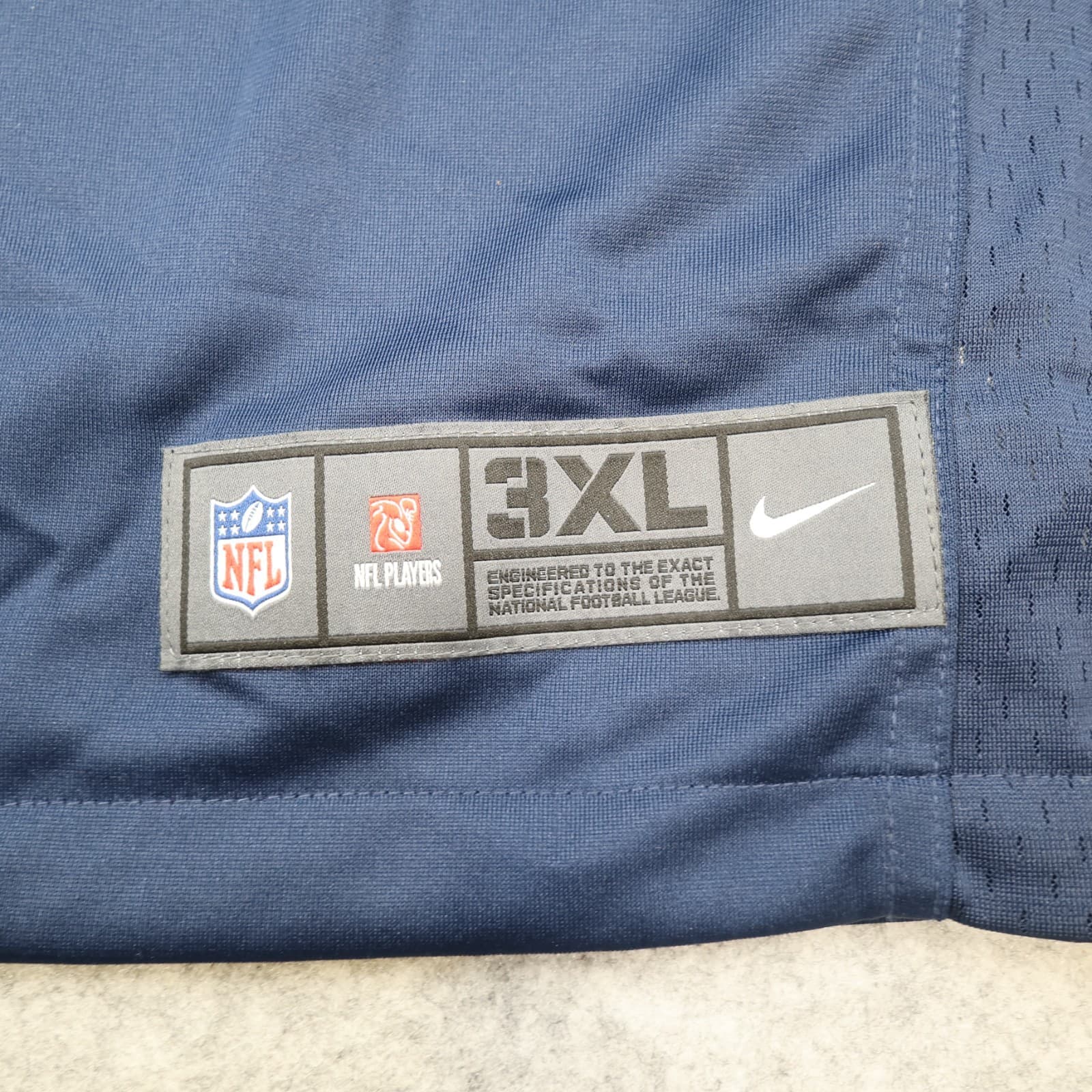 New England Patriots Jersey 3XL Nike Navy NFL 2021 2023 Mac Jones Jersey XXXL photo 4
