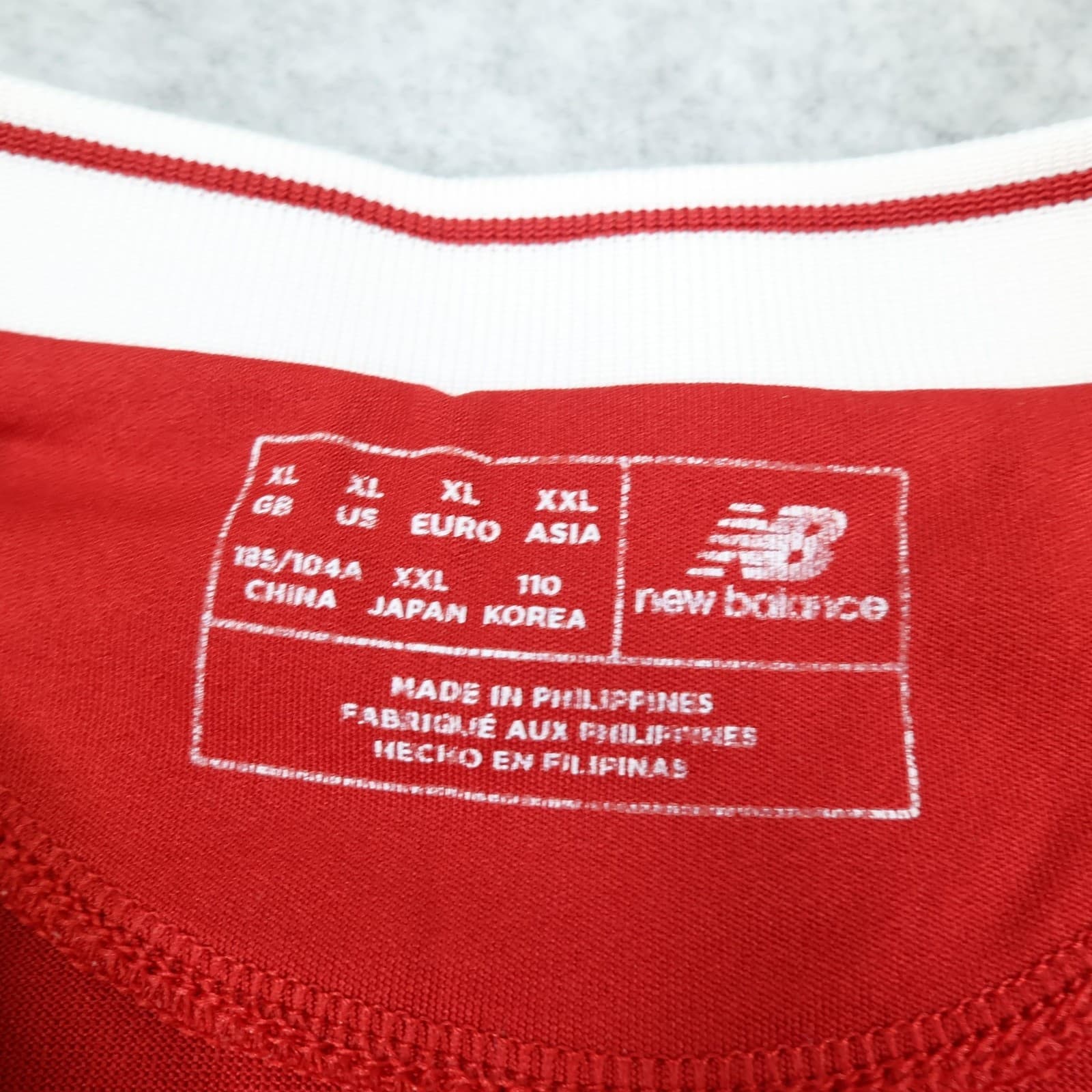Liverpool Shirt Mens XL Red Home 2017 2018 Football New Balance Soccer Jersey photo 9