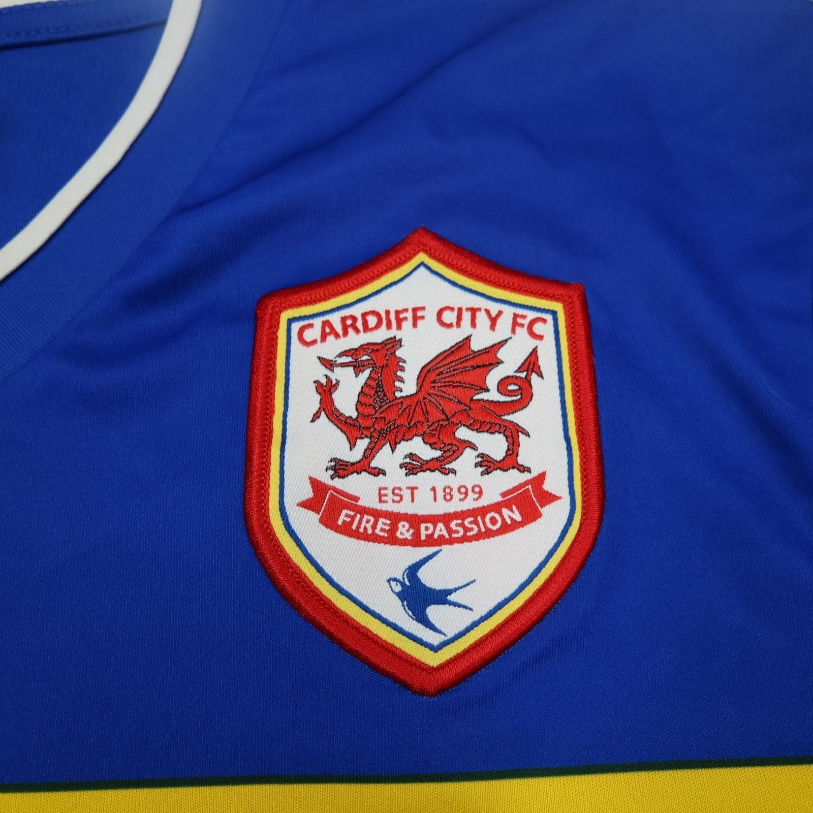 Cardiff City Shirt Mens Large Blue Away 2012 2013 Football Puma Soccer Jersey photo 4