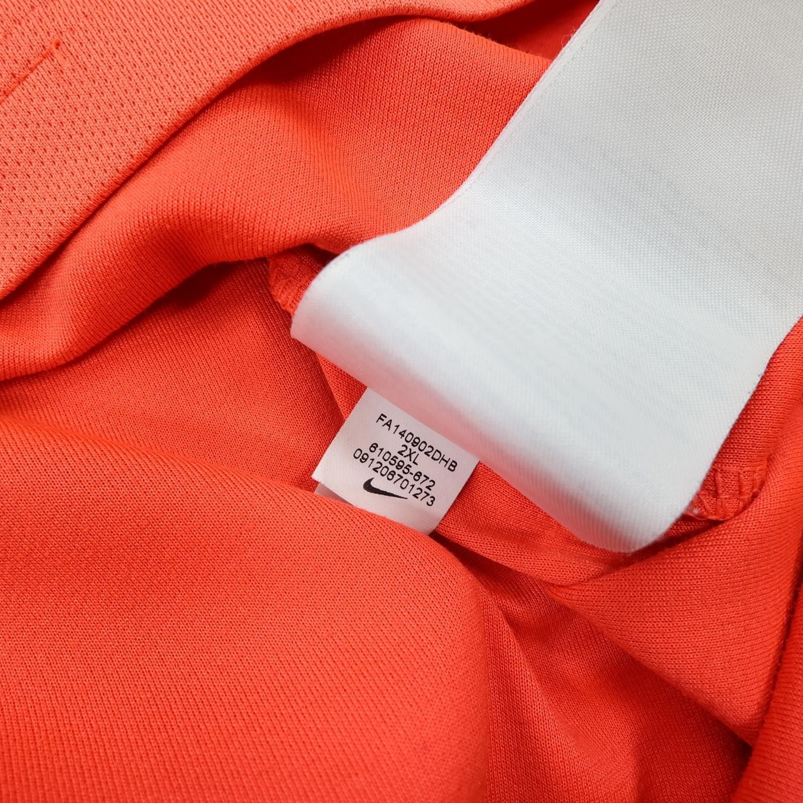 Barcelona Shirt Mens 2XL Orange Away 2014 2015 Football Nike Qatar Airways photo 12