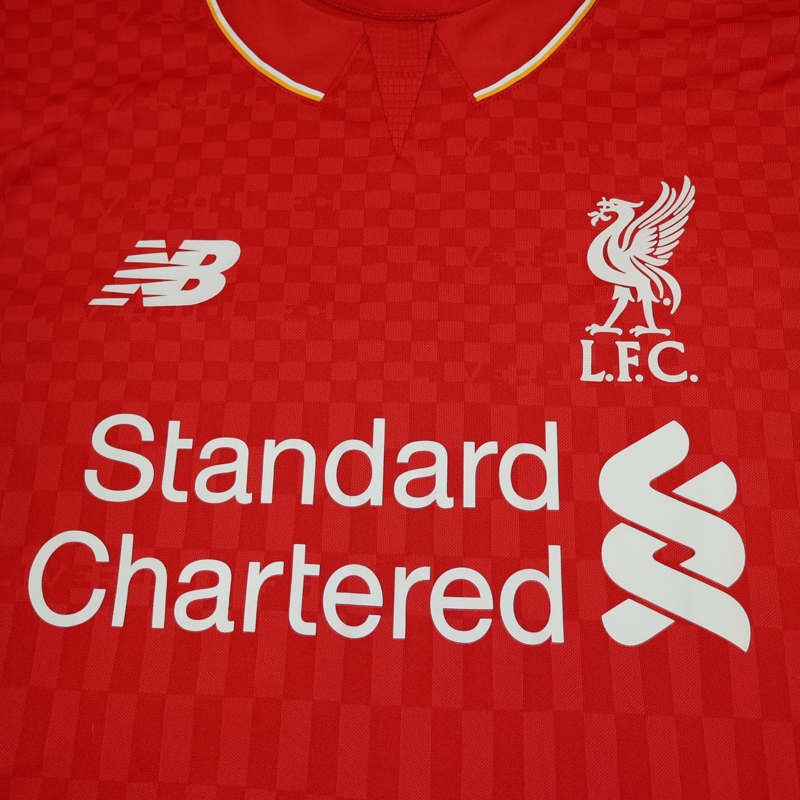 Liverpool Shirt Mens Medium Red Home 2015 2016 New Balance Jersey Henderson 14 photo 3