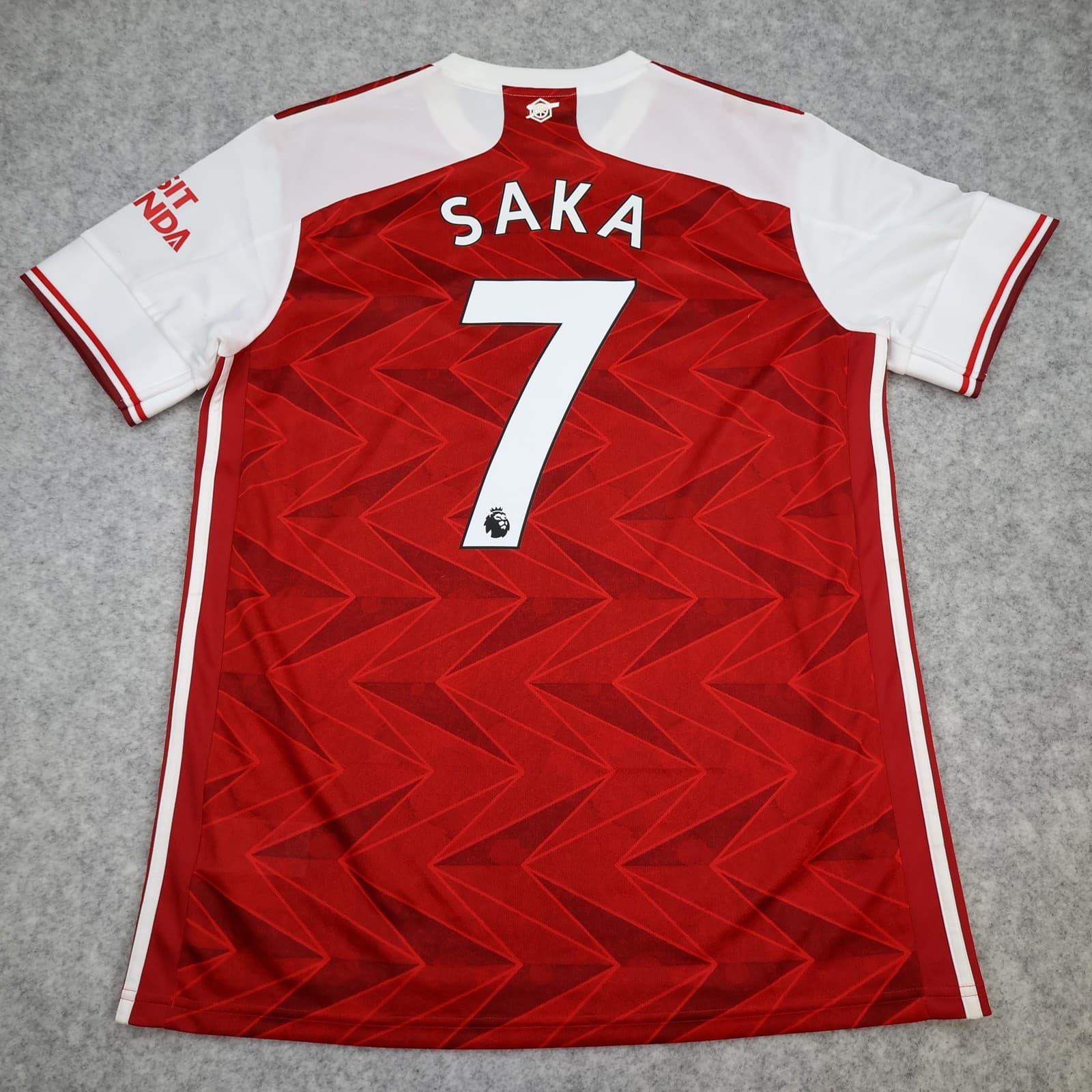 Arsenal Shirt Mens Large Red Home 2020 2021 EPL Football Adidas Emirates Saka 7
