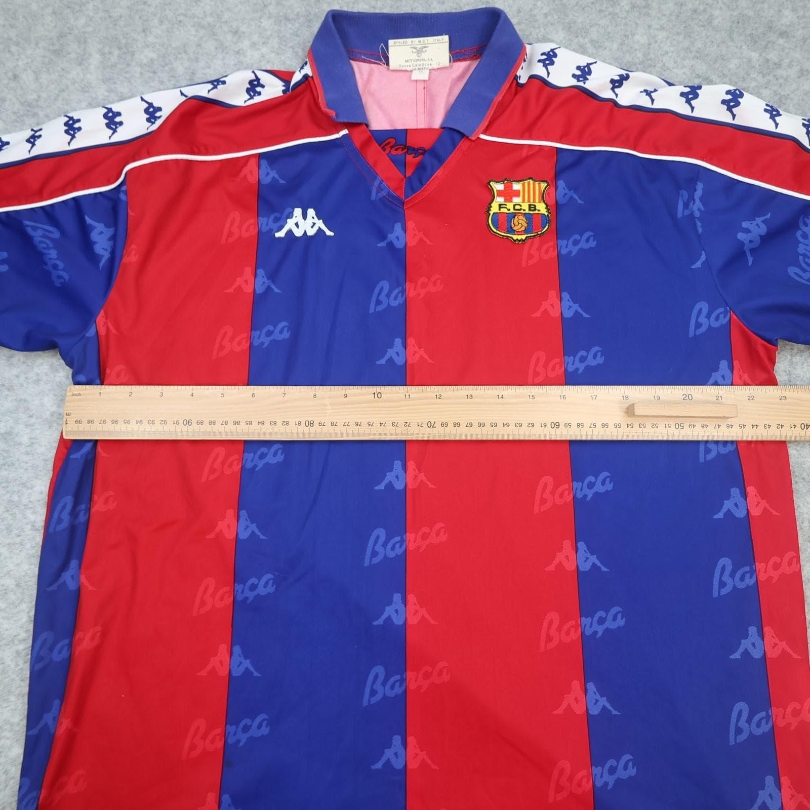 Vintage Barcelona Shirt Mens XL 1992 1995 Home Football Kappa 90s Soccer Jersey photo 8