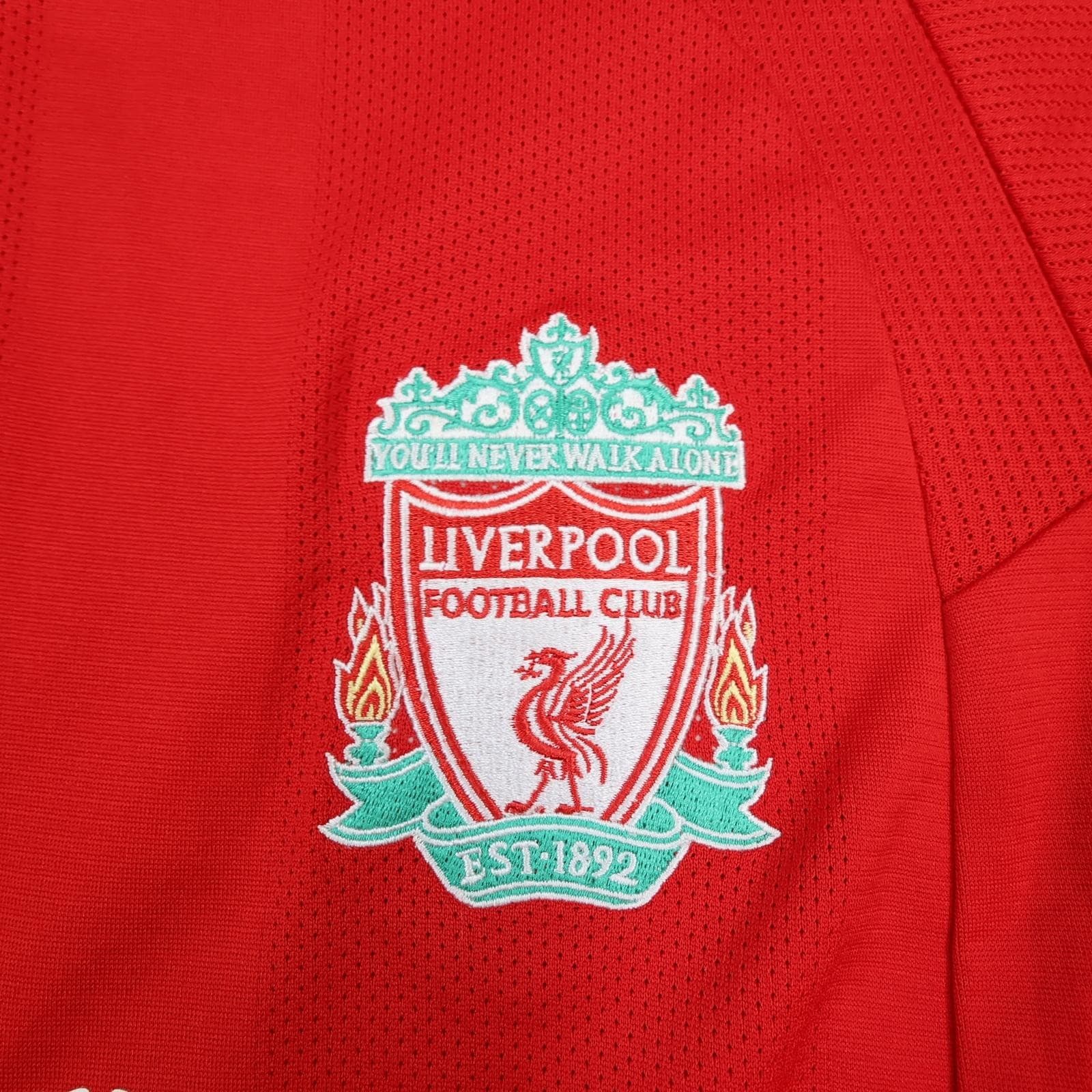 Liverpool Shirt Large Boys Red Home 2008 2010 12-13 Year Adidas Carlsberg Jersey photo 4