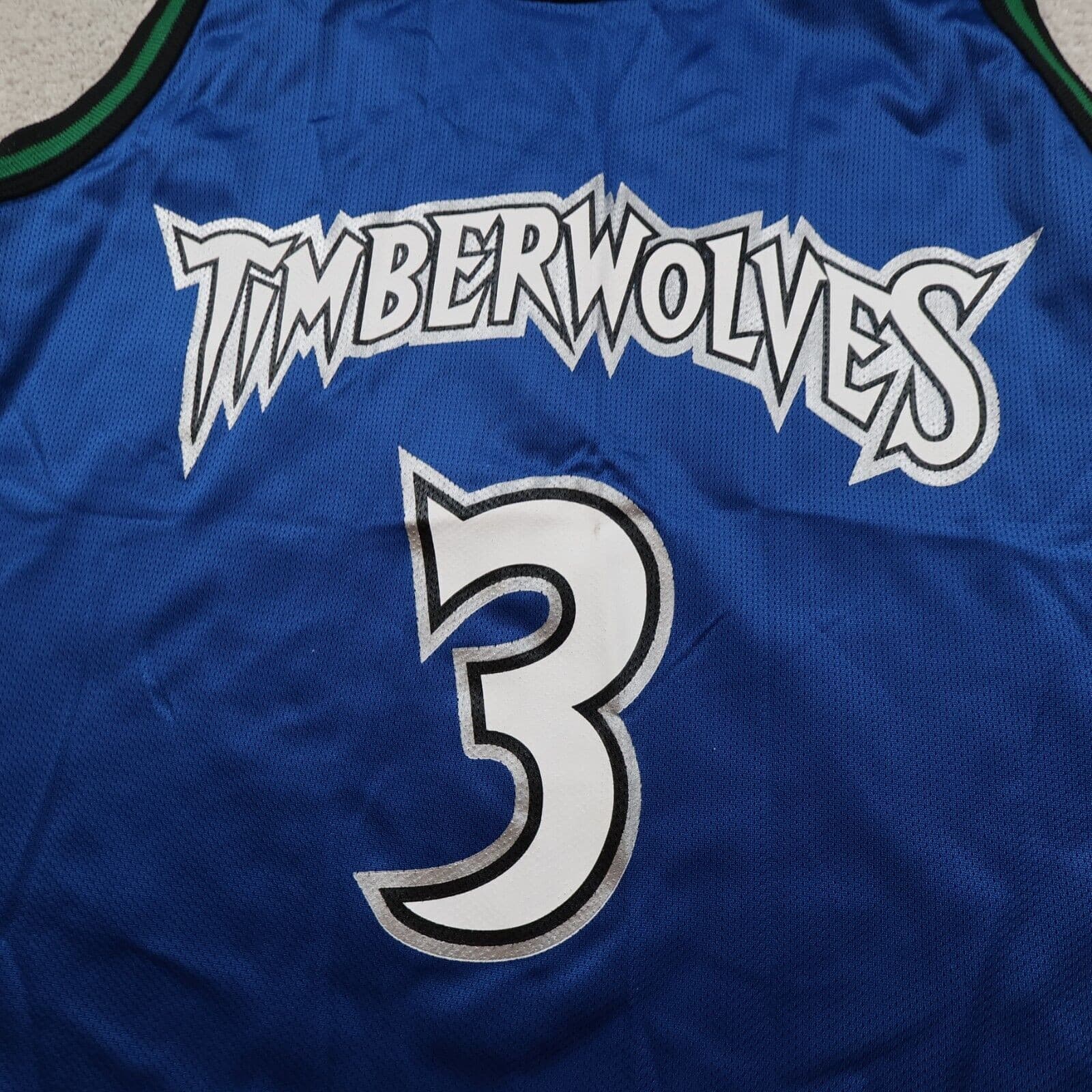 Vintage Minnesota Timberwolves Jersey Large Champion NBA Will Avery 44 photo 3