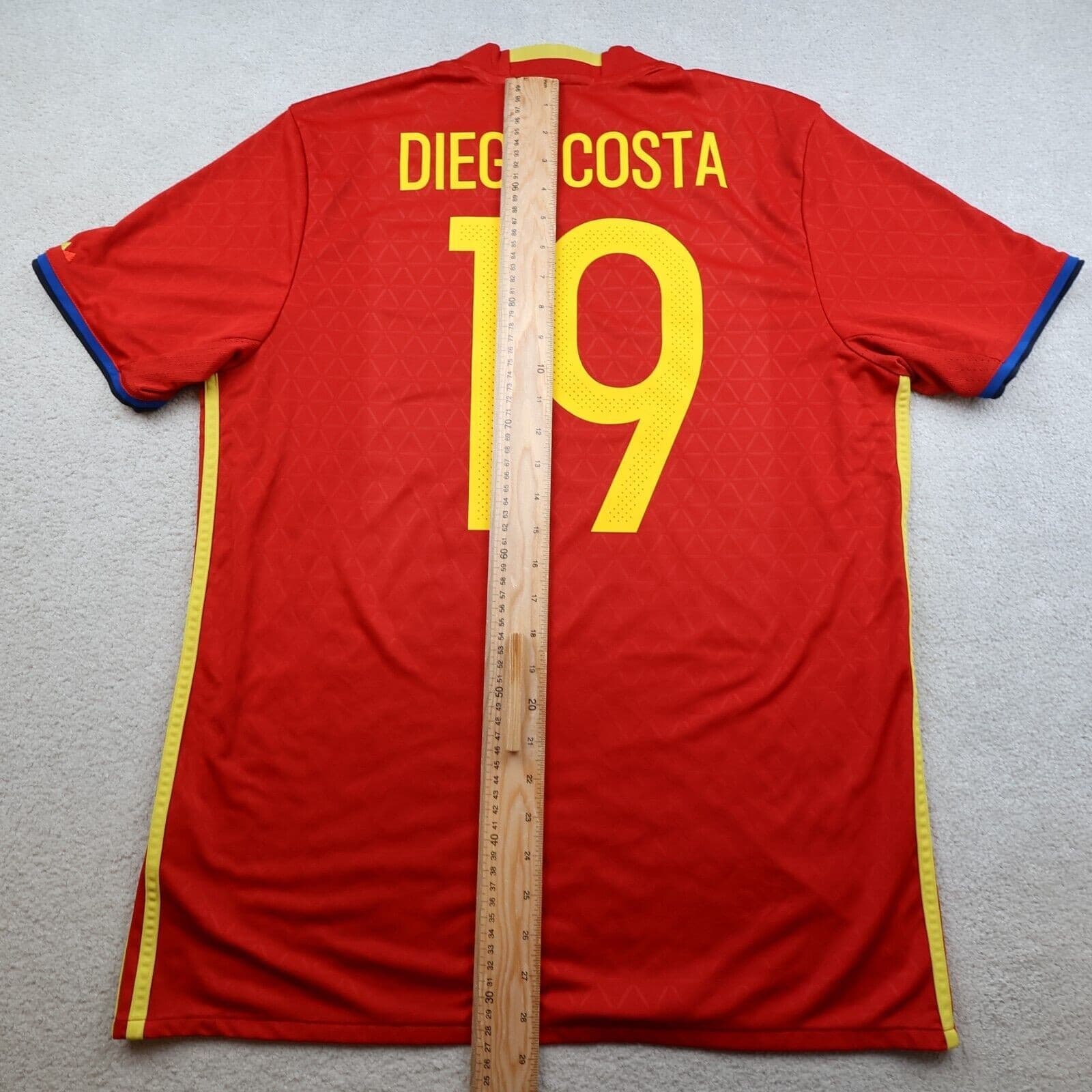 Spain Football Shirt Large Red Home Adidas 2016 2017 España Jersey Diego Costa photo 11