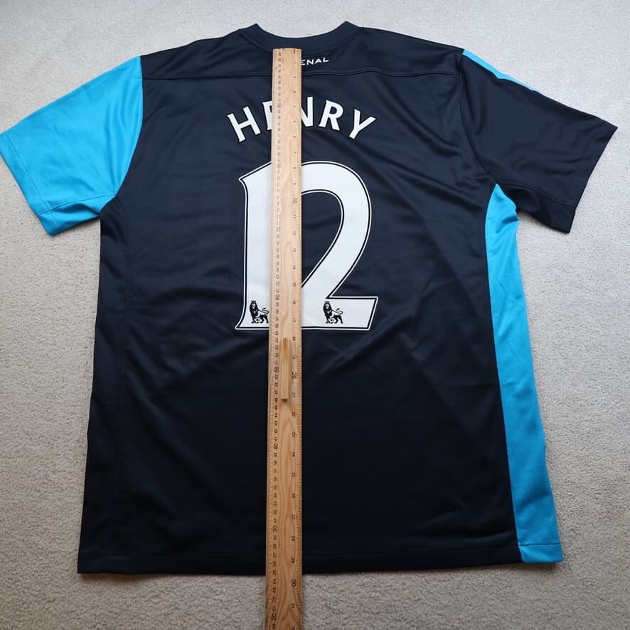 Arsenal Shirt Extra Large Blue Away Kit 2011 2012 Nike Jersey Thierry Henry 12 photo 9