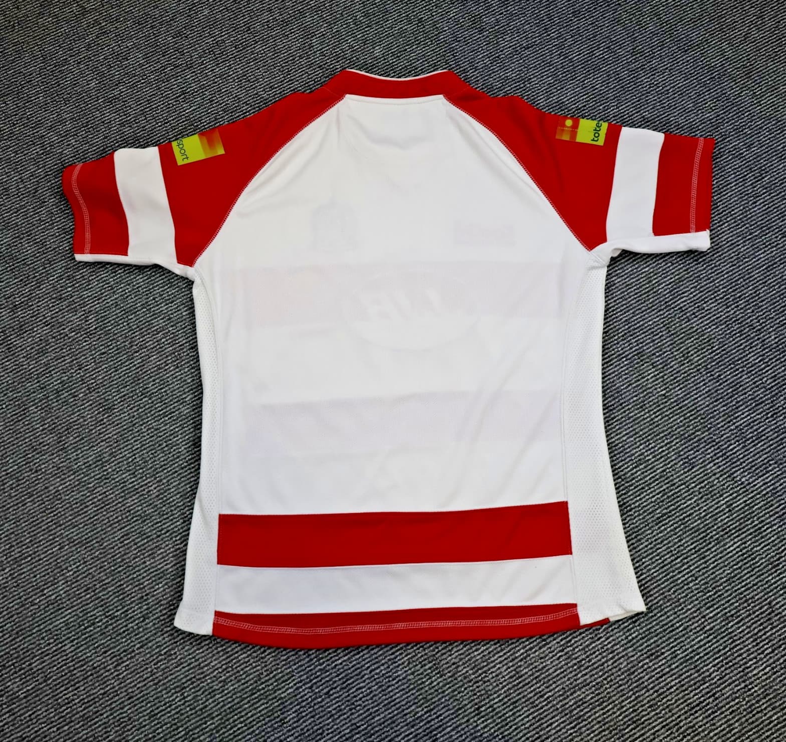 Wigan Warriors Rugby Shirt Large Red Striped Jersey 2013 2014 Kooga Jersey 44" photo 2