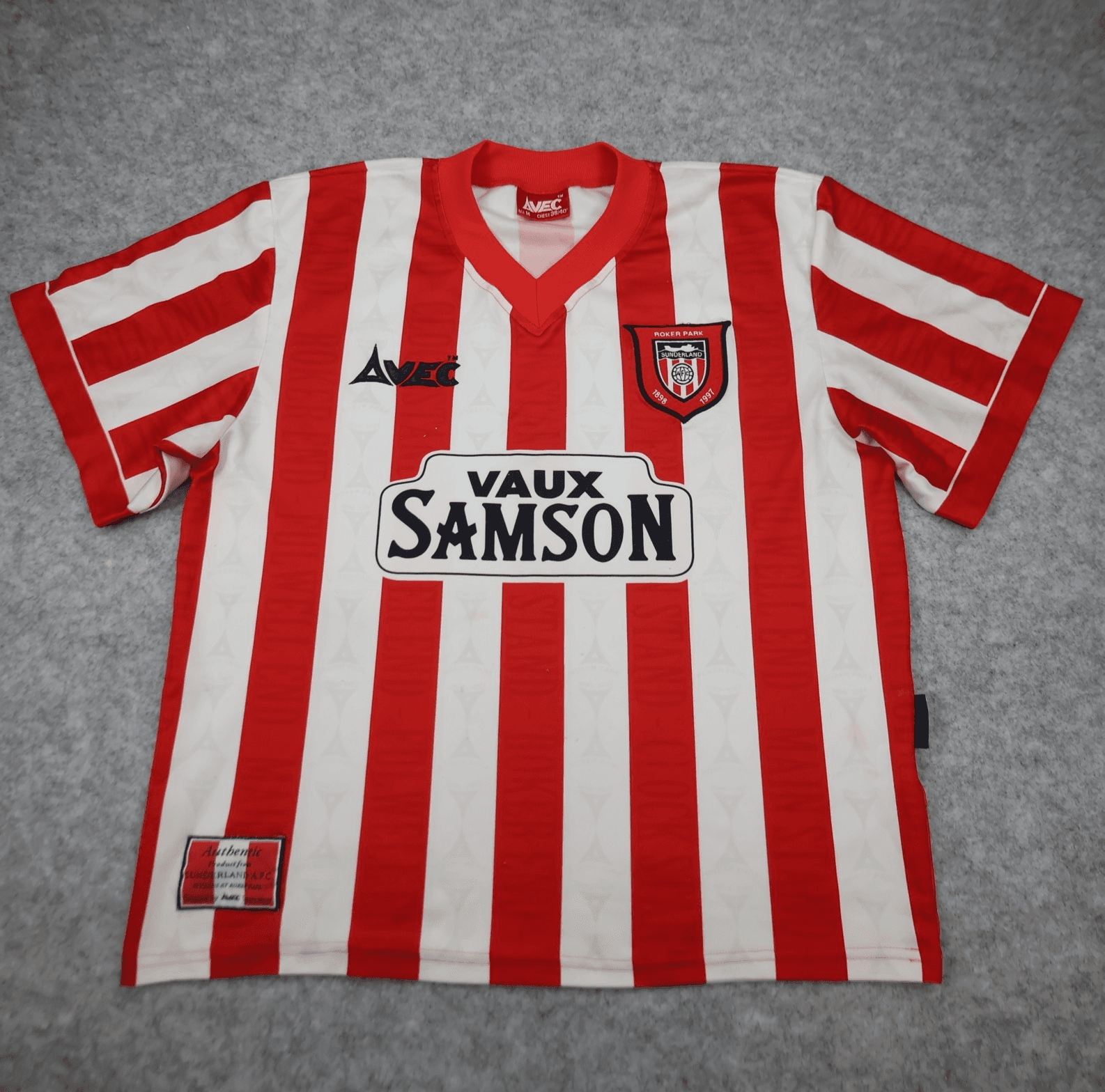 Vintage Sunderland Shirt Medium Red Home Kit 1996 1997 Avec Soccer Jersey